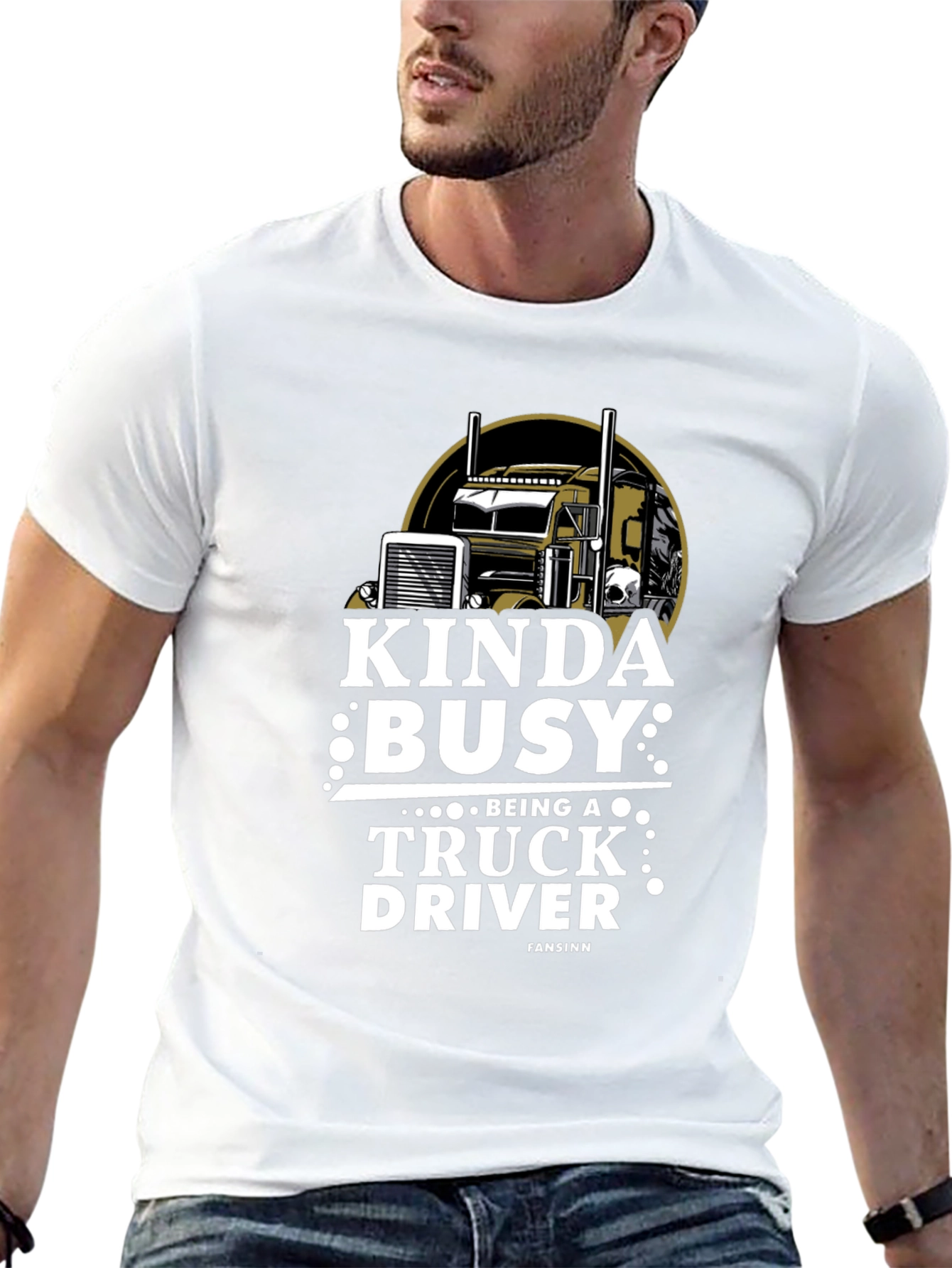 Kinda Busy Truck Driver Graphic T-Shirt