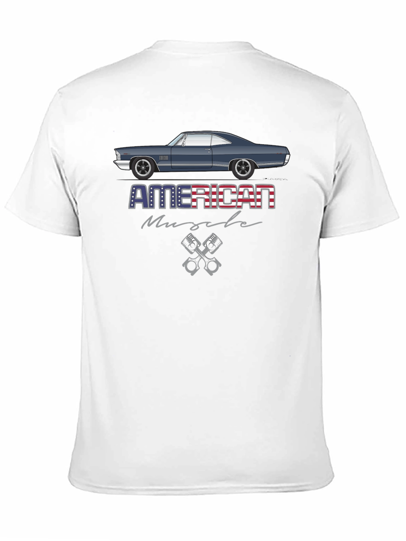 American Muscle Car Graphic Tee - Black