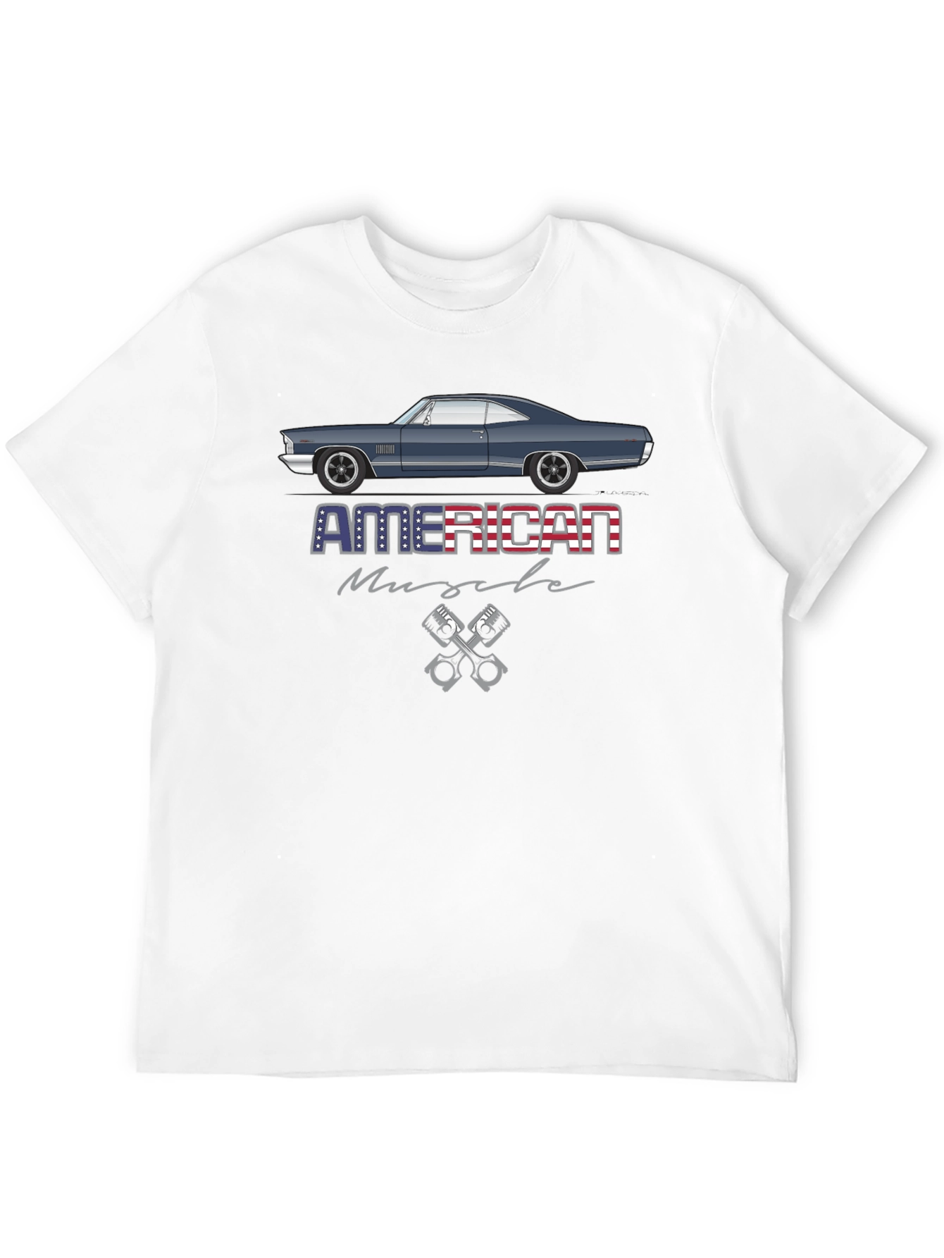 American Muscle Car Graphic Tee - Black