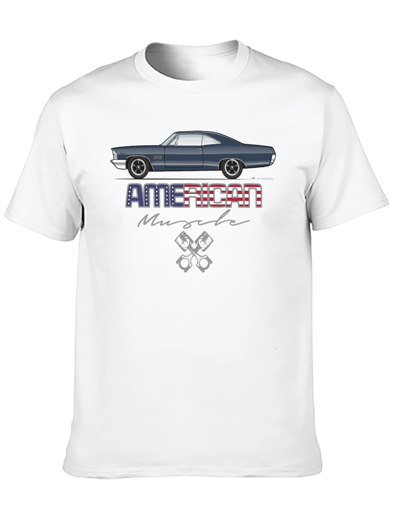 American Muscle Car Graphic Tee - Black
