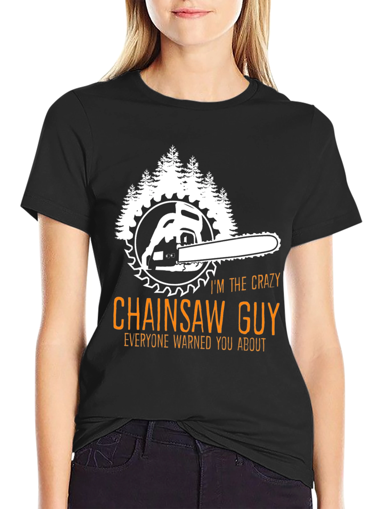 Crazy Chainsaw Guy T-Shirt - Lumberjack Apparel