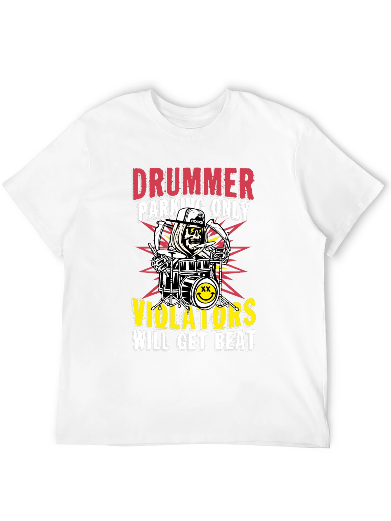 Drummer Parking Only Graphic T-Shirt