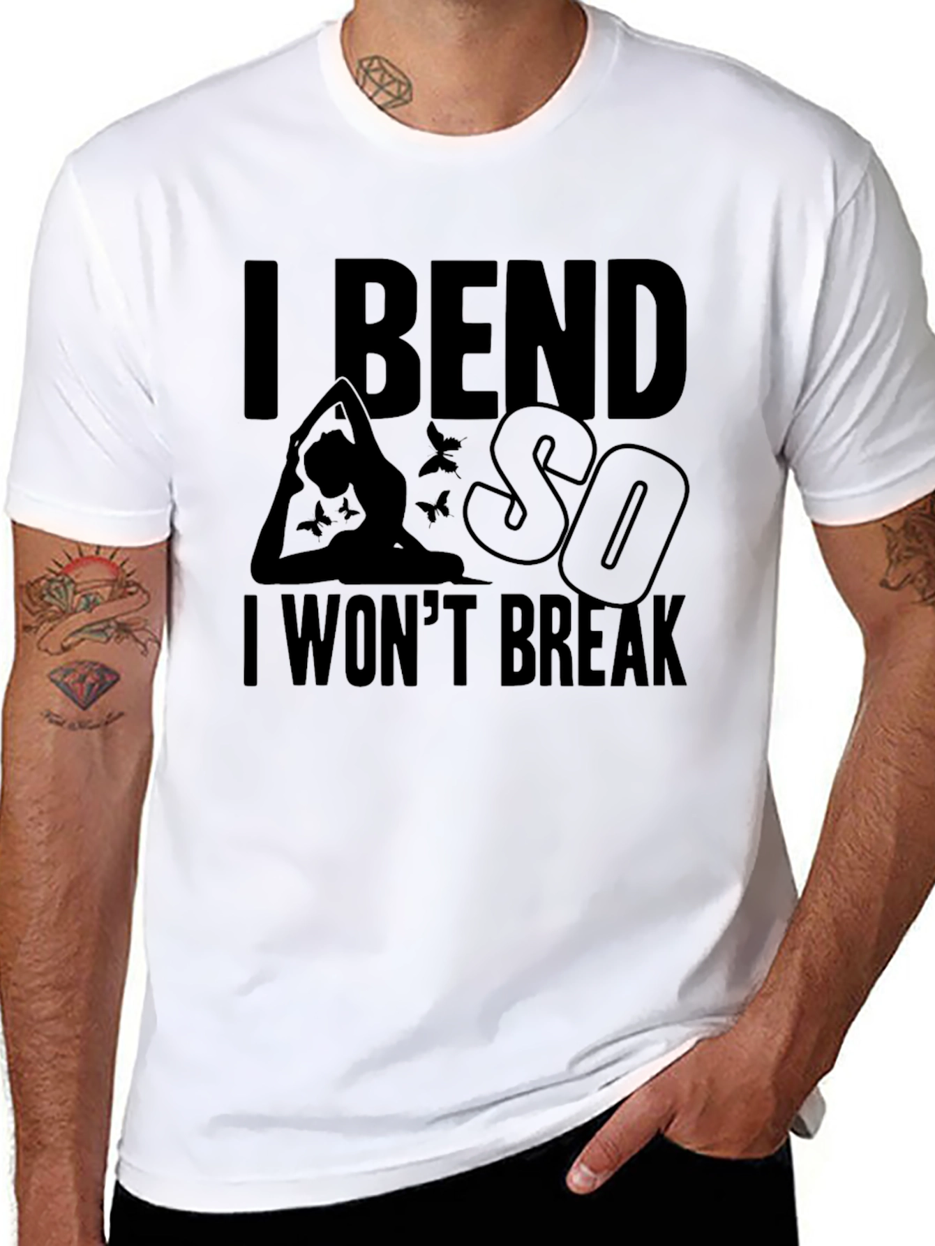 I Bend So I Wont Break Yoga Graphic Tee