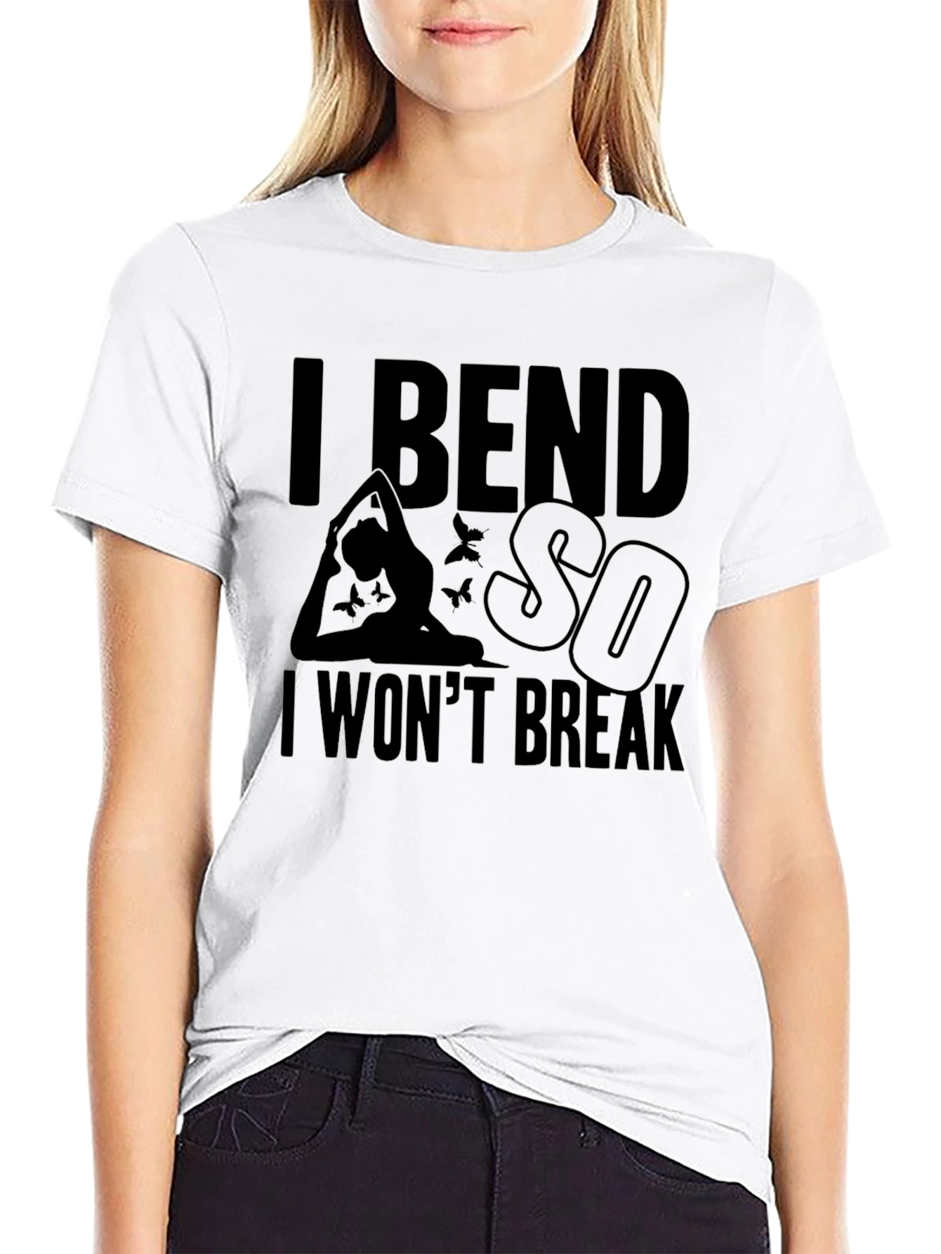I Bend So I Wont Break Yoga Graphic Tee