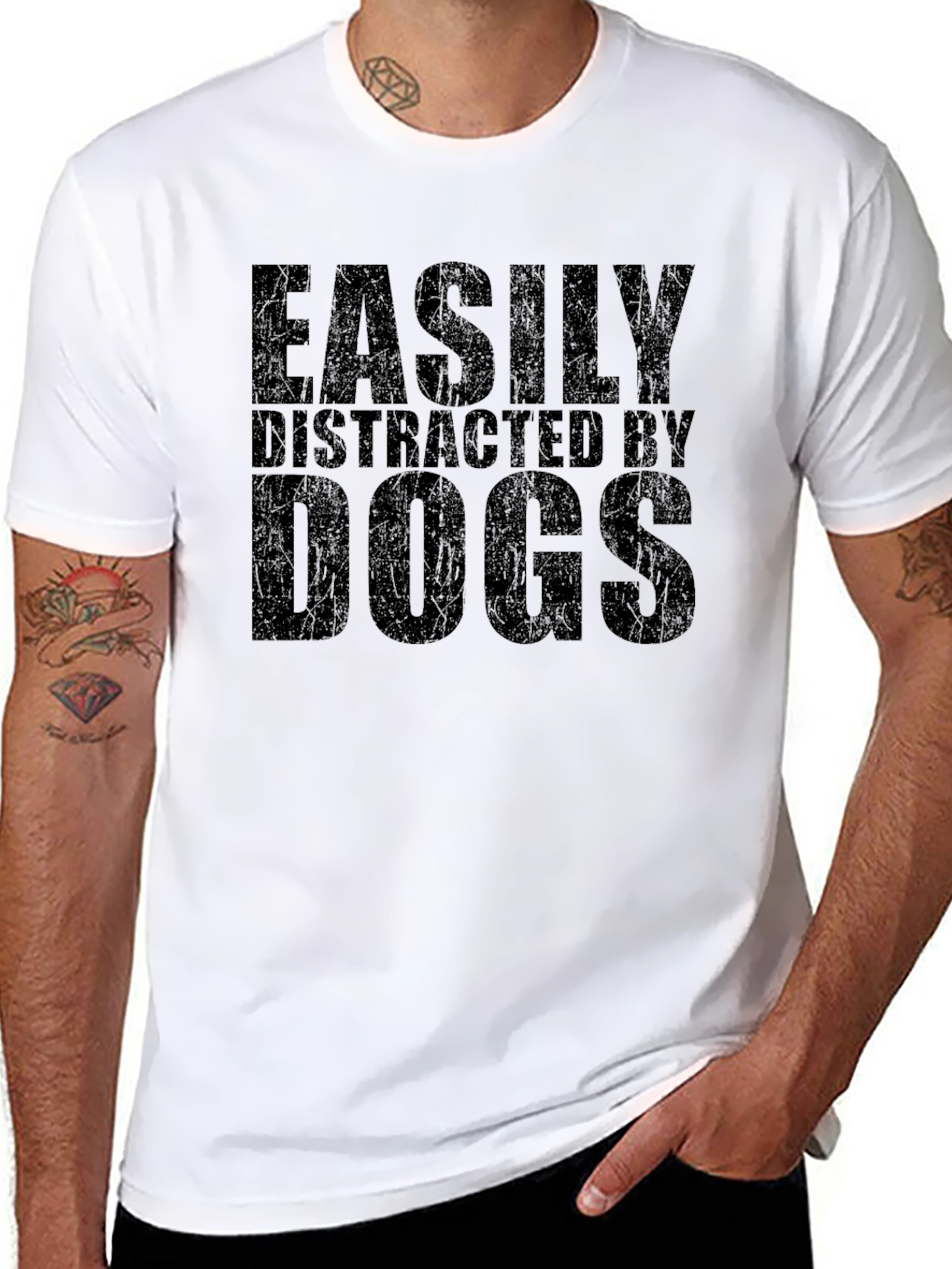 Easily Distracted By Dogs Graphic Tee