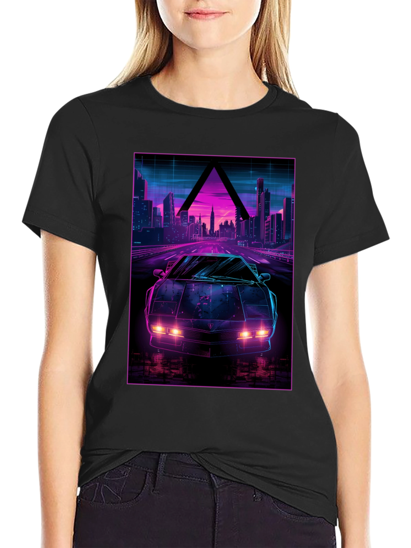 Retro Wave Synthwave Car T-Shirt
