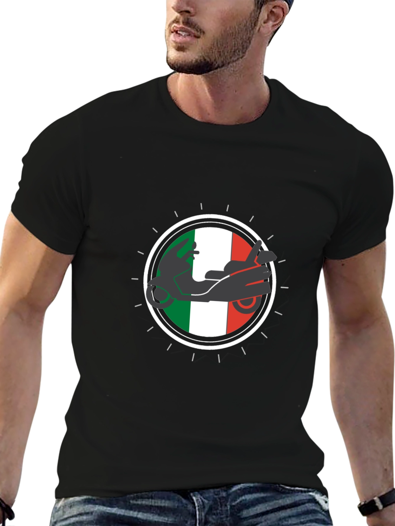Italian Scooter Graphic T-Shirt
