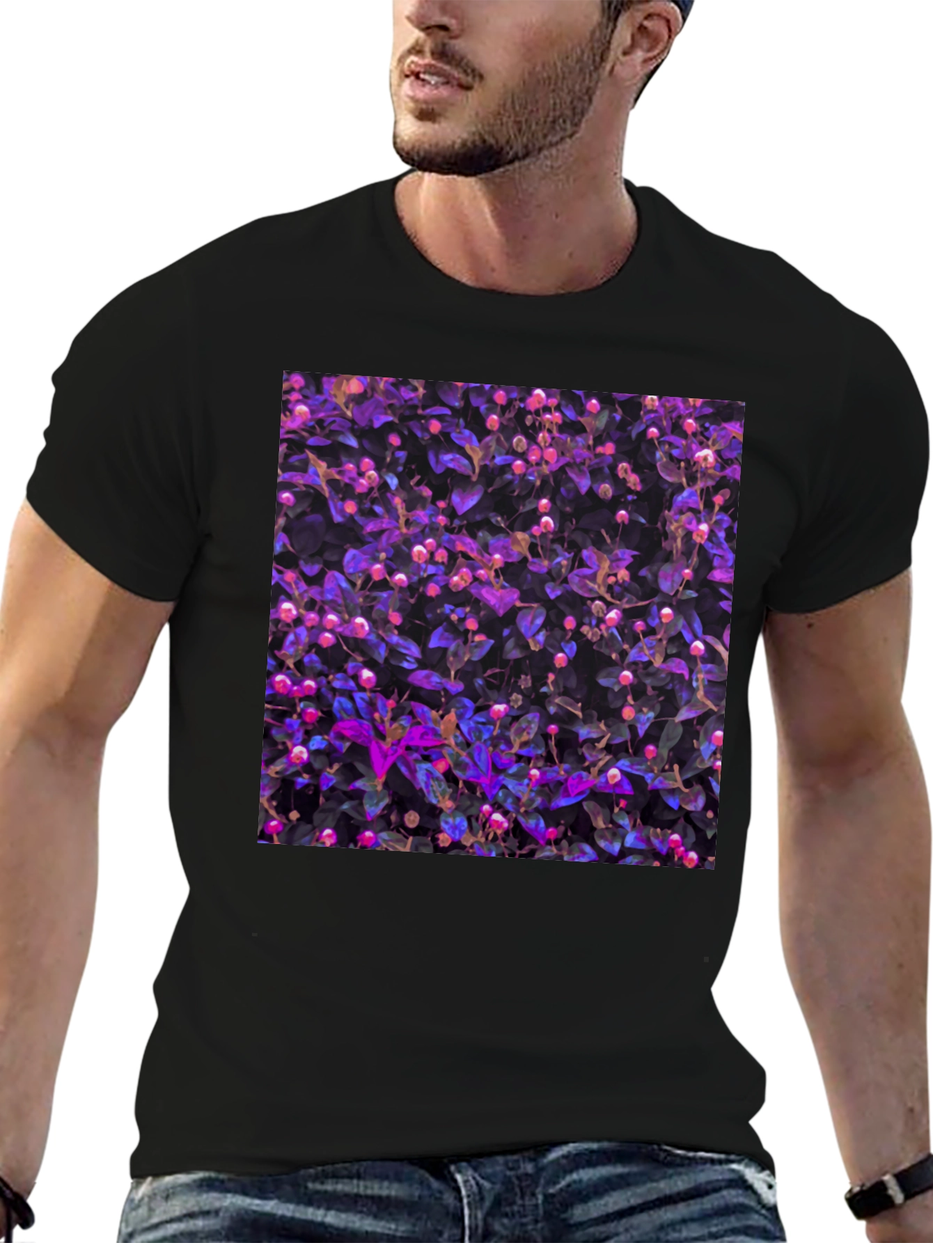 Floral Print Crew Neck T-Shirt