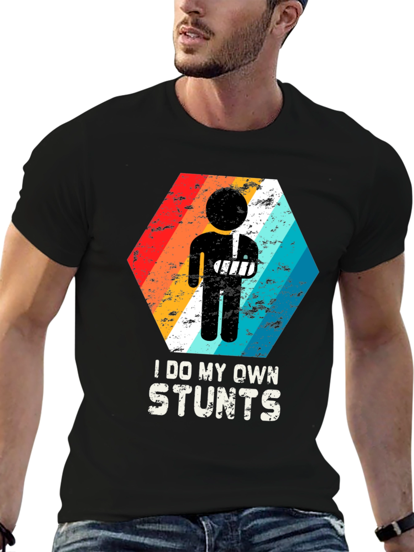 I Do My Own Stunts Broken Arm T-Shirt