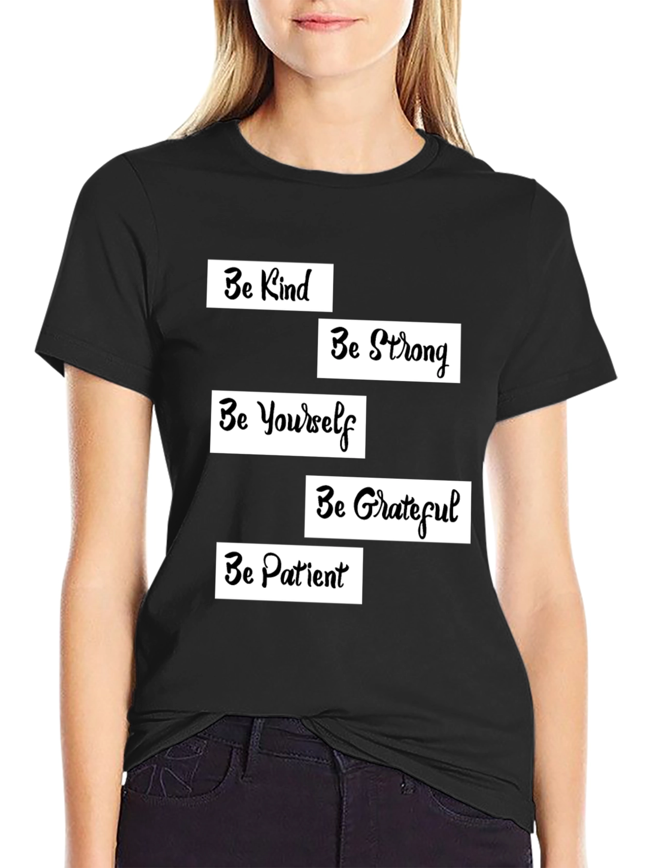 Inspirational Graphic T-Shirt - Be Kind Strong Yourself