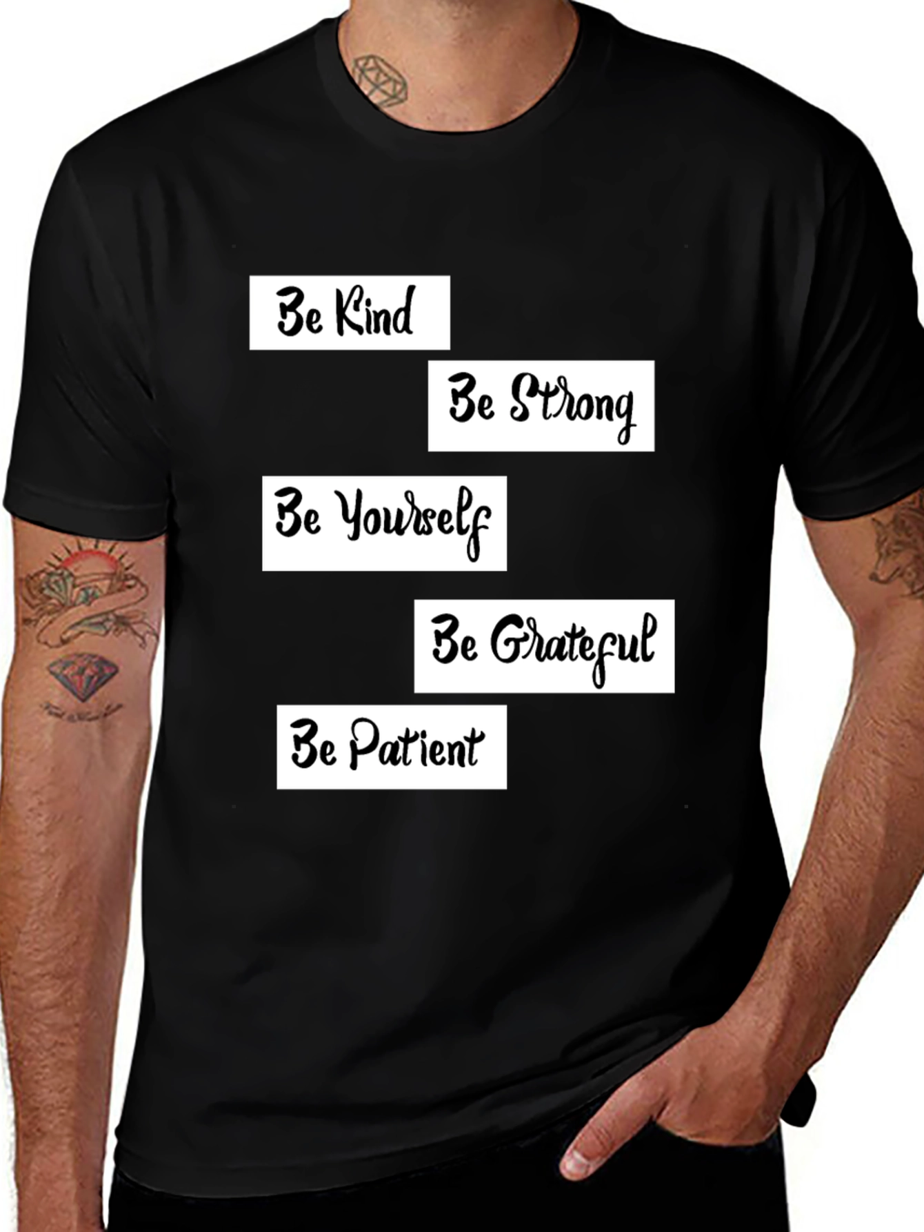 Inspirational Graphic T-Shirt - Be Kind Strong Yourself