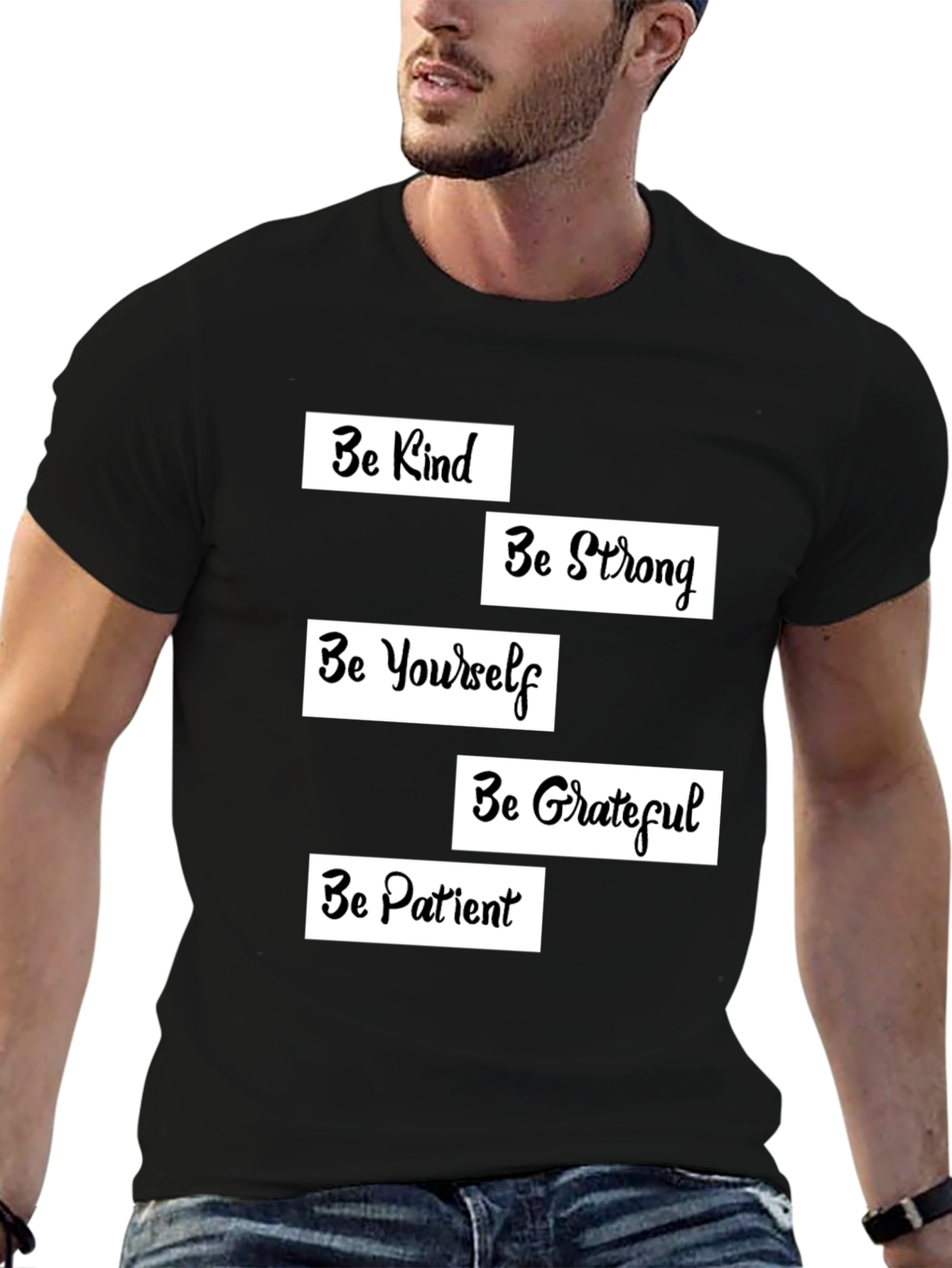 Inspirational Graphic T-Shirt - Be Kind Strong Yourself