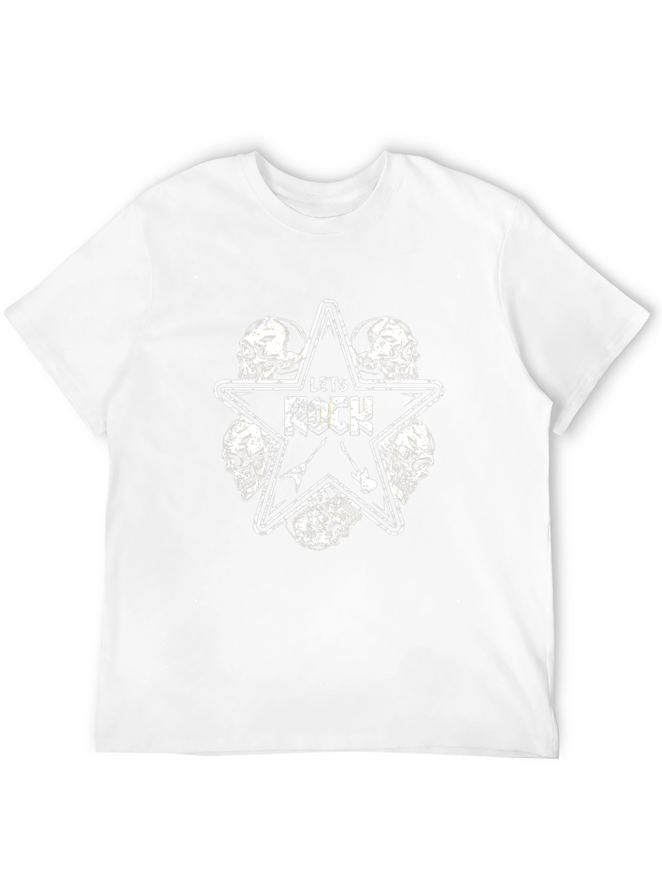 Lets Rock Skull Graphic Tee - Black