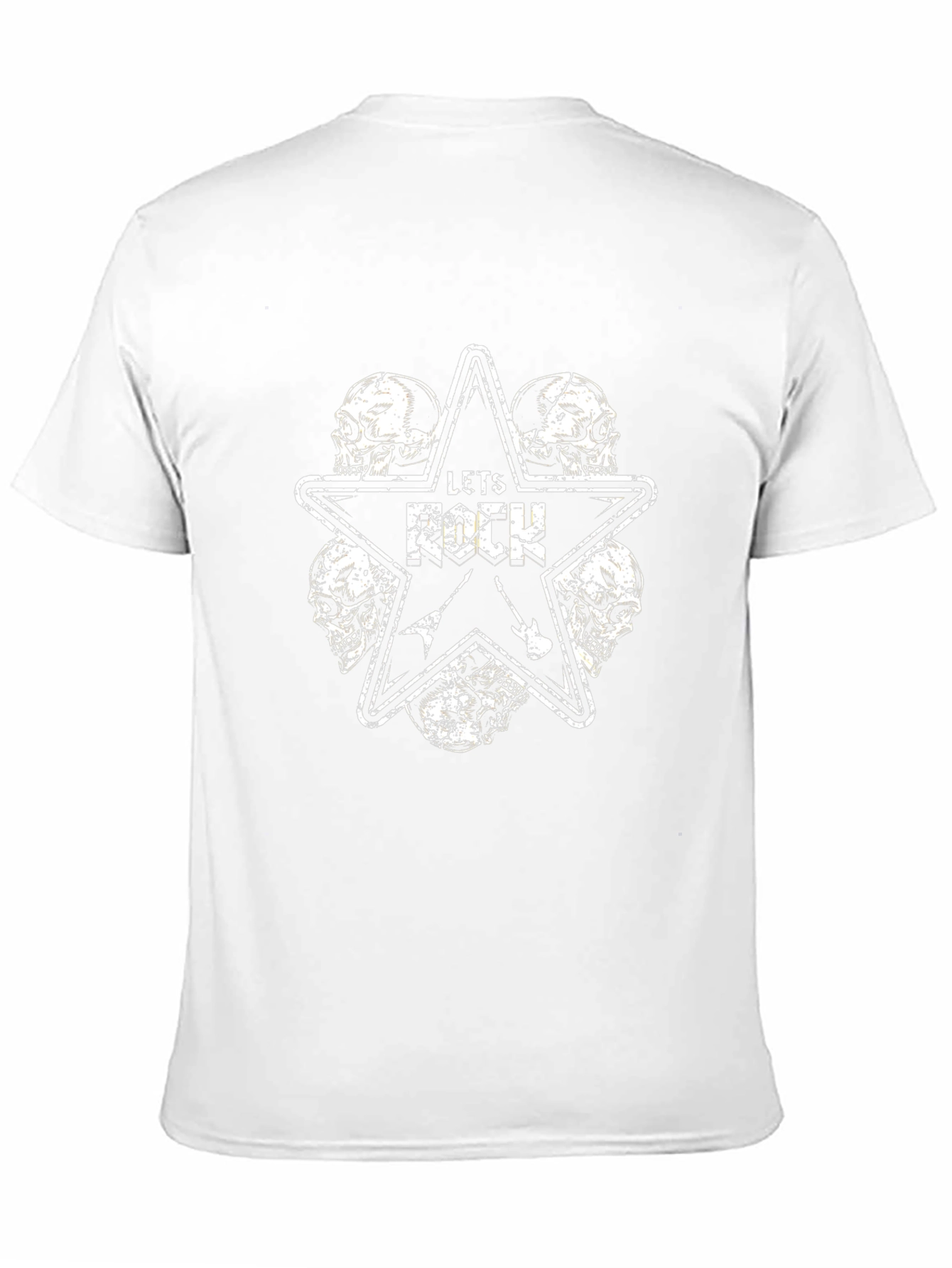 Lets Rock Skull Graphic Tee - Black