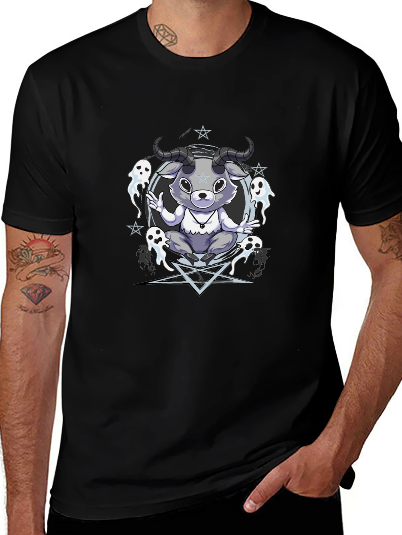 Occult Goat T-Shirt - Cute & Spooky Design