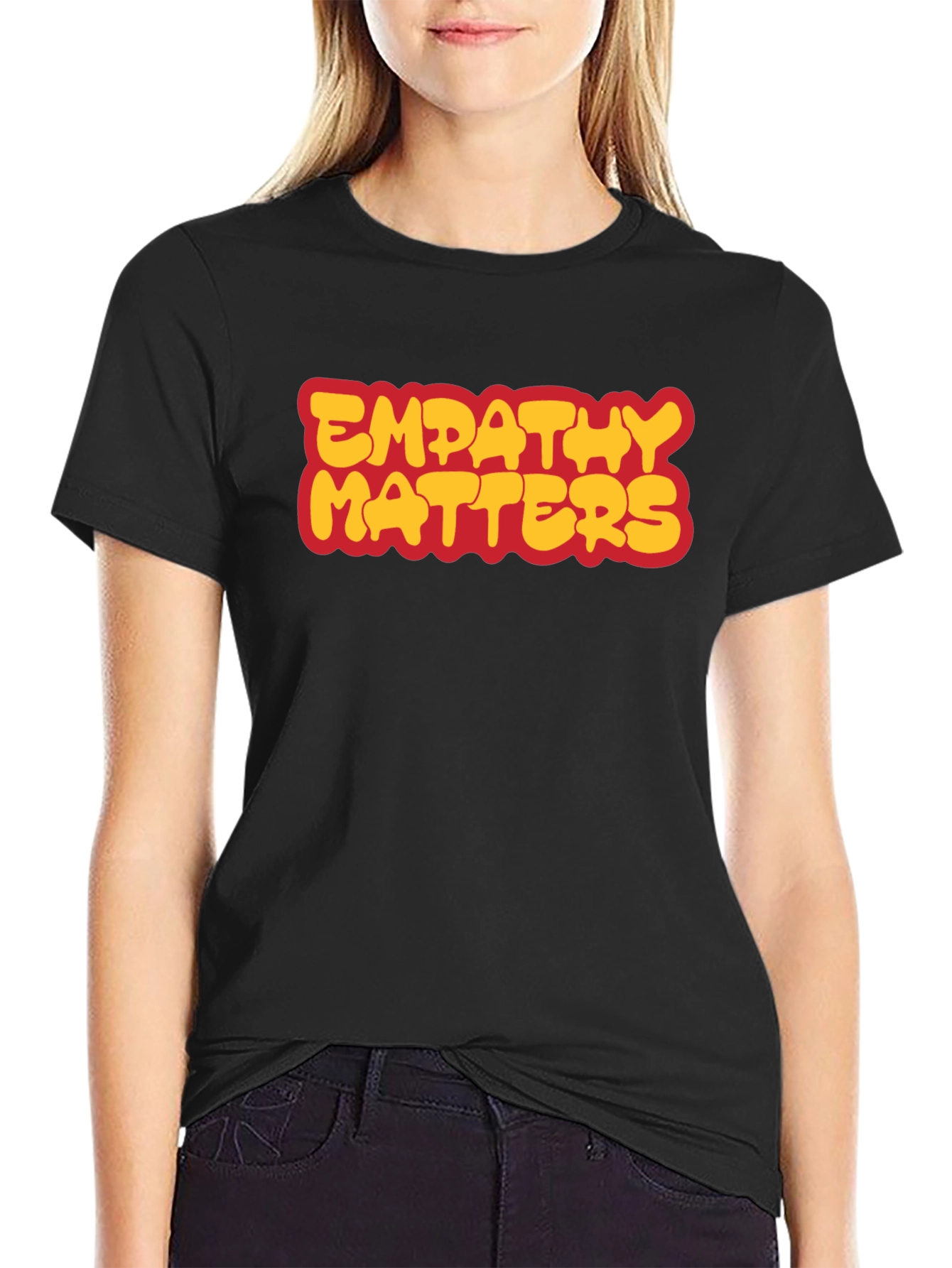 Empathy Matters Graphic Tee - Black