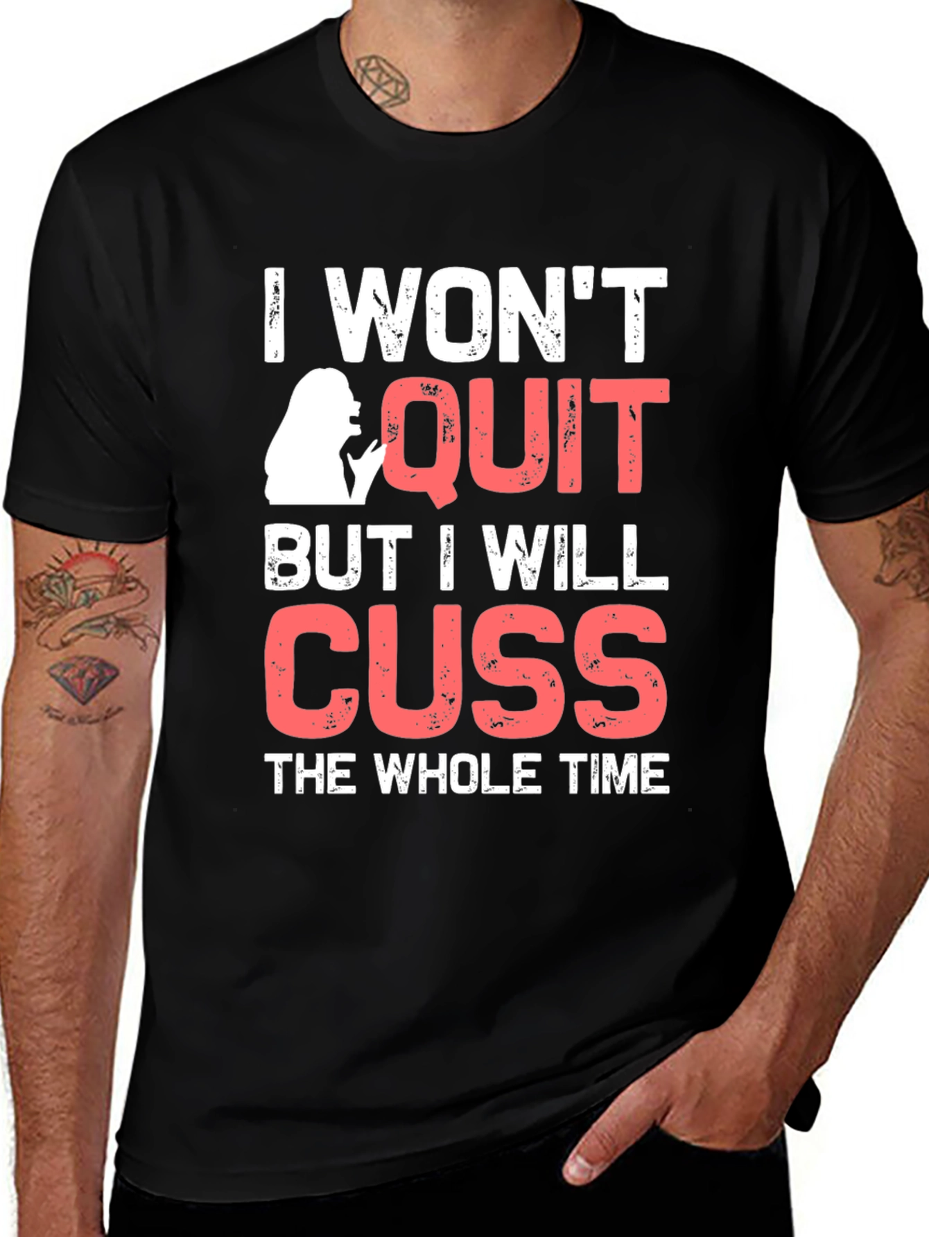 Funny Sarcastic I Wont Quit Graphic Tee