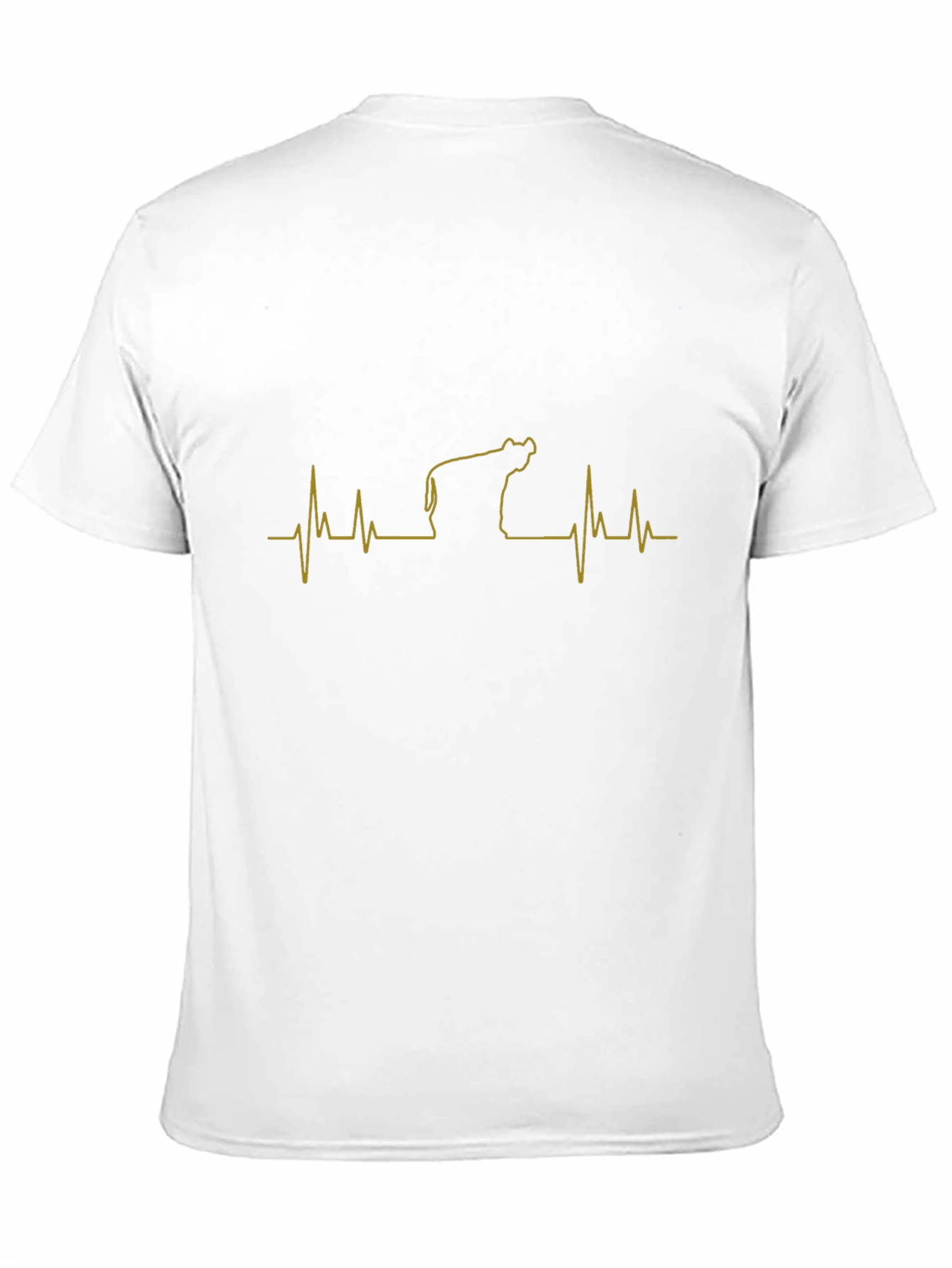 Heartbeat Cow T-Shirt - Black Animal Lover Tee