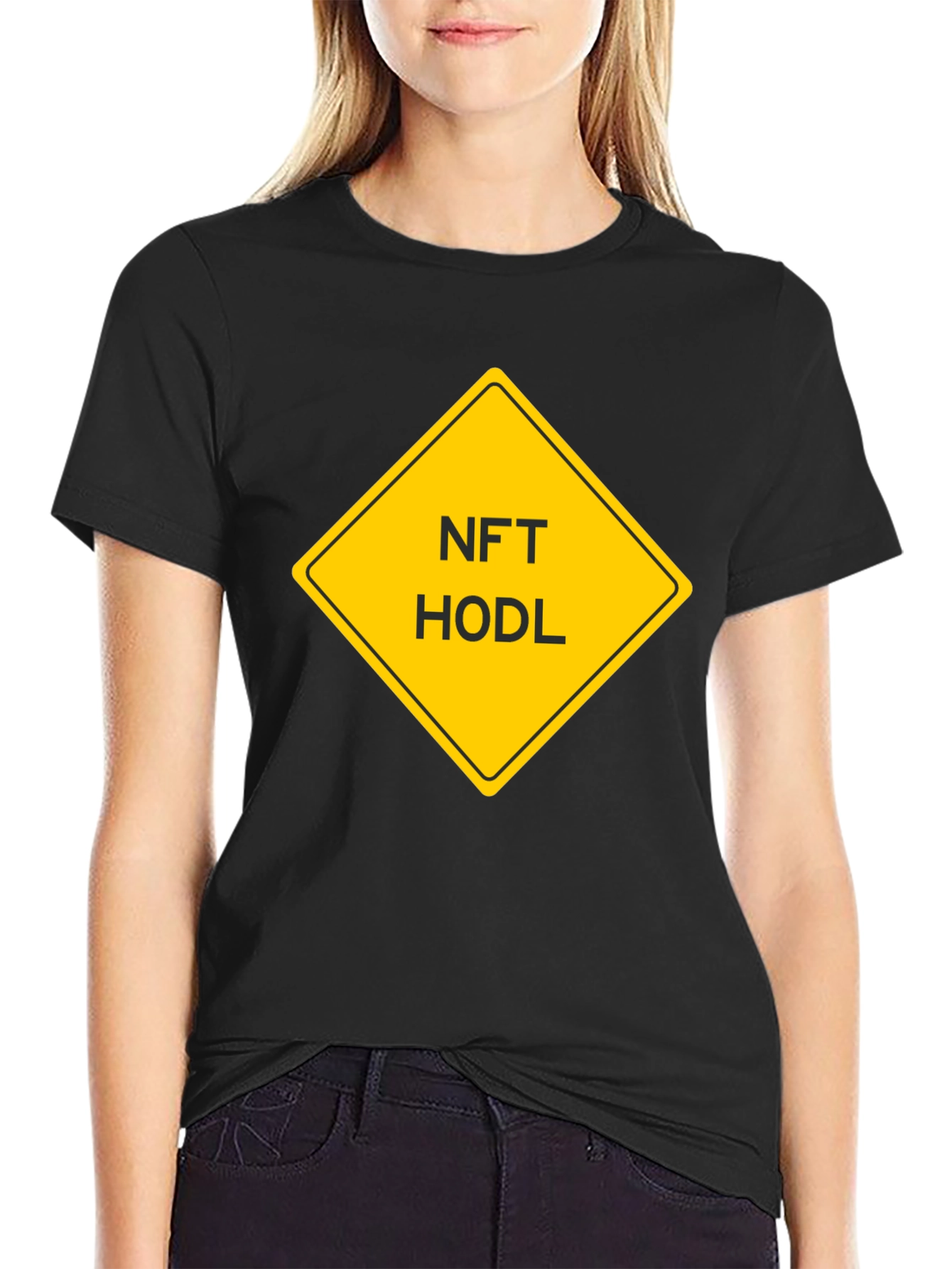 NFT HODL Black T-Shirt - Crypto Investor Apparel
