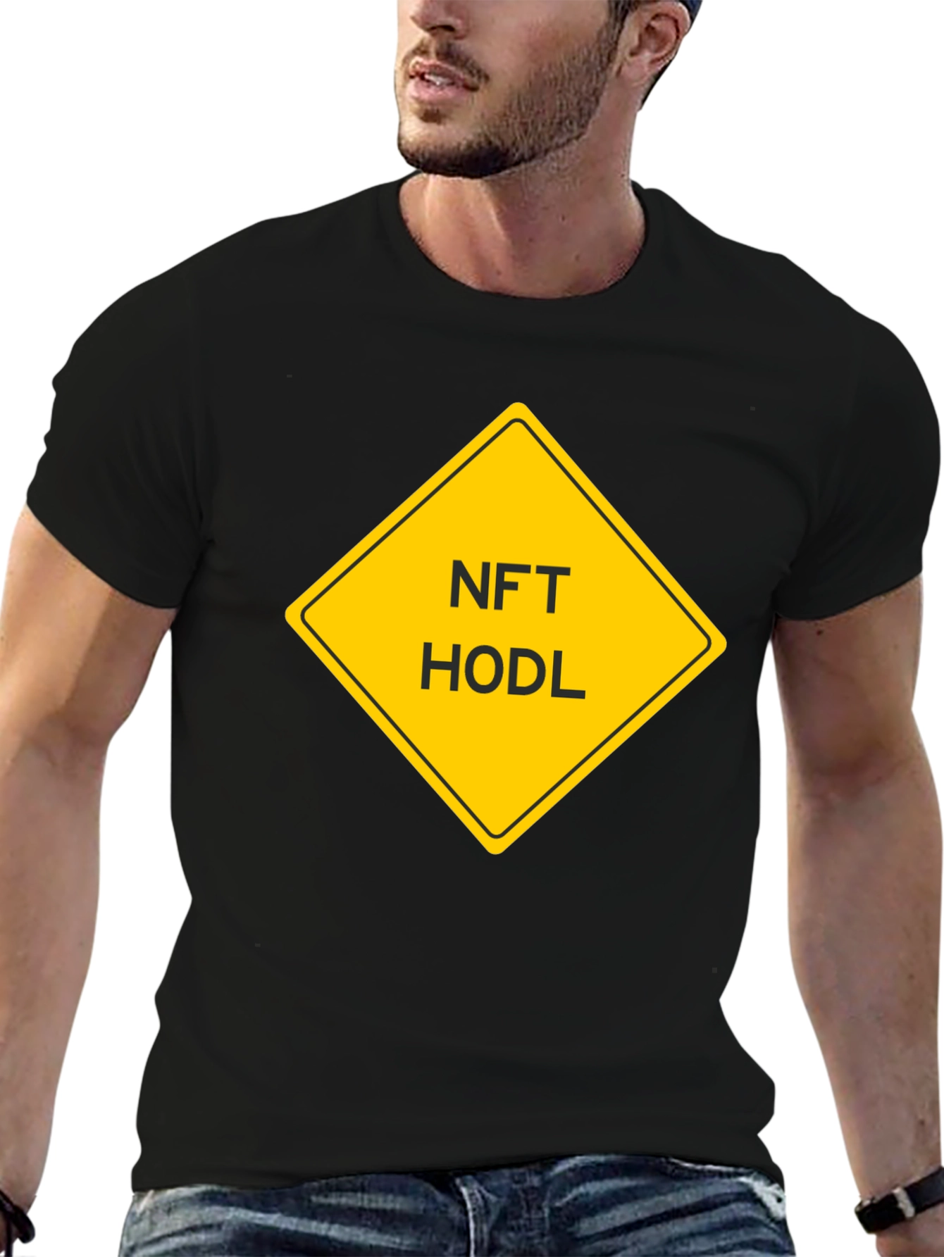 NFT HODL Black T-Shirt - Crypto Investor Apparel