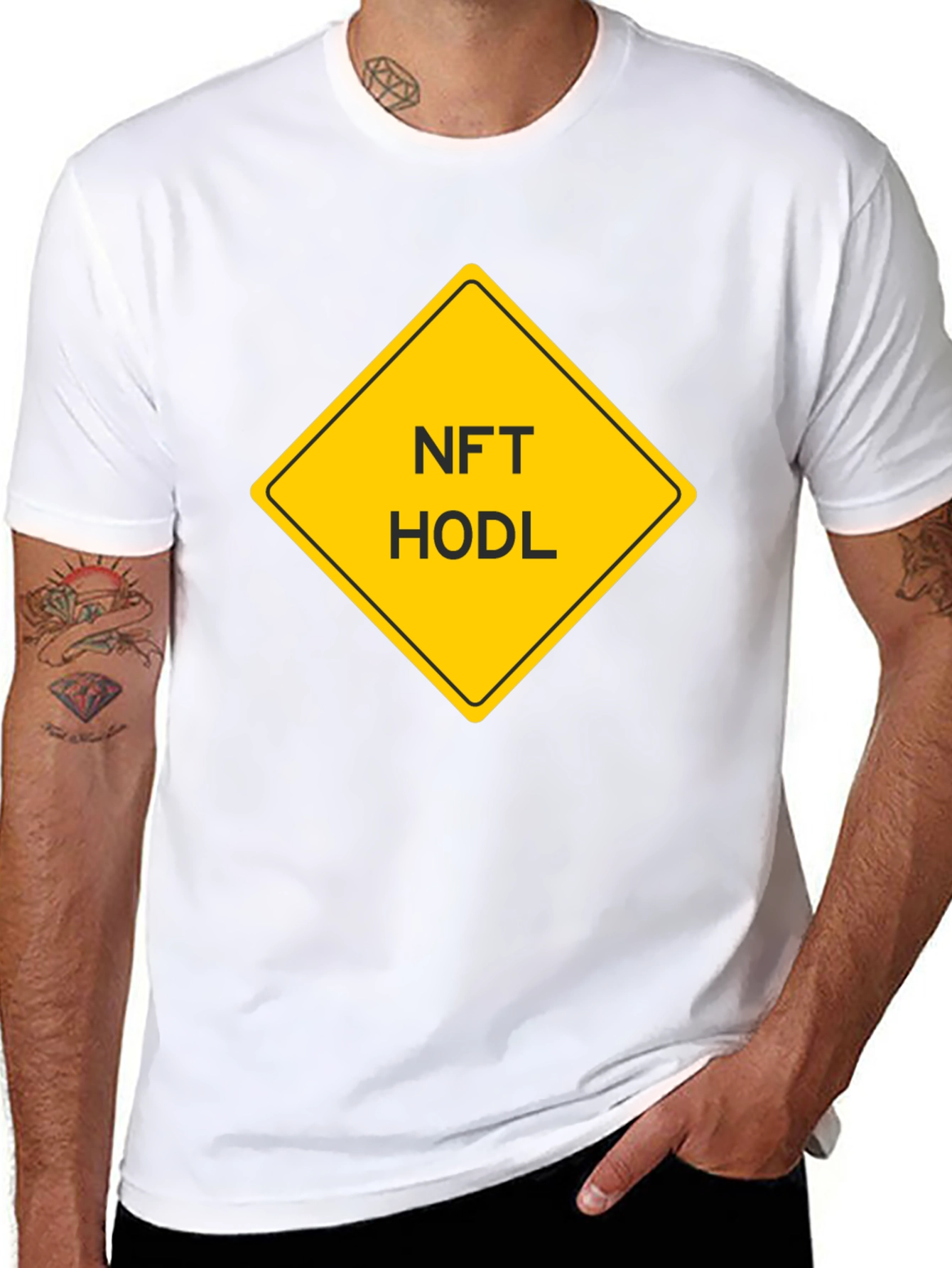 NFT HODL Black T-Shirt - Crypto Investor Apparel