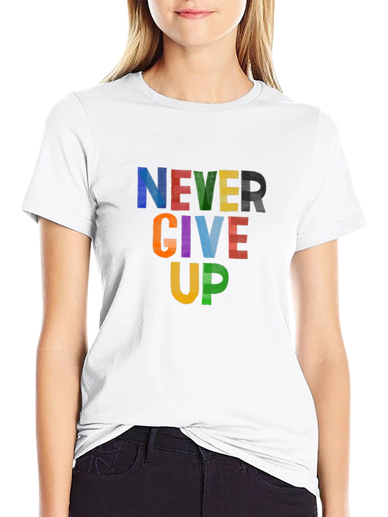 Never Give Up Graphic Tee