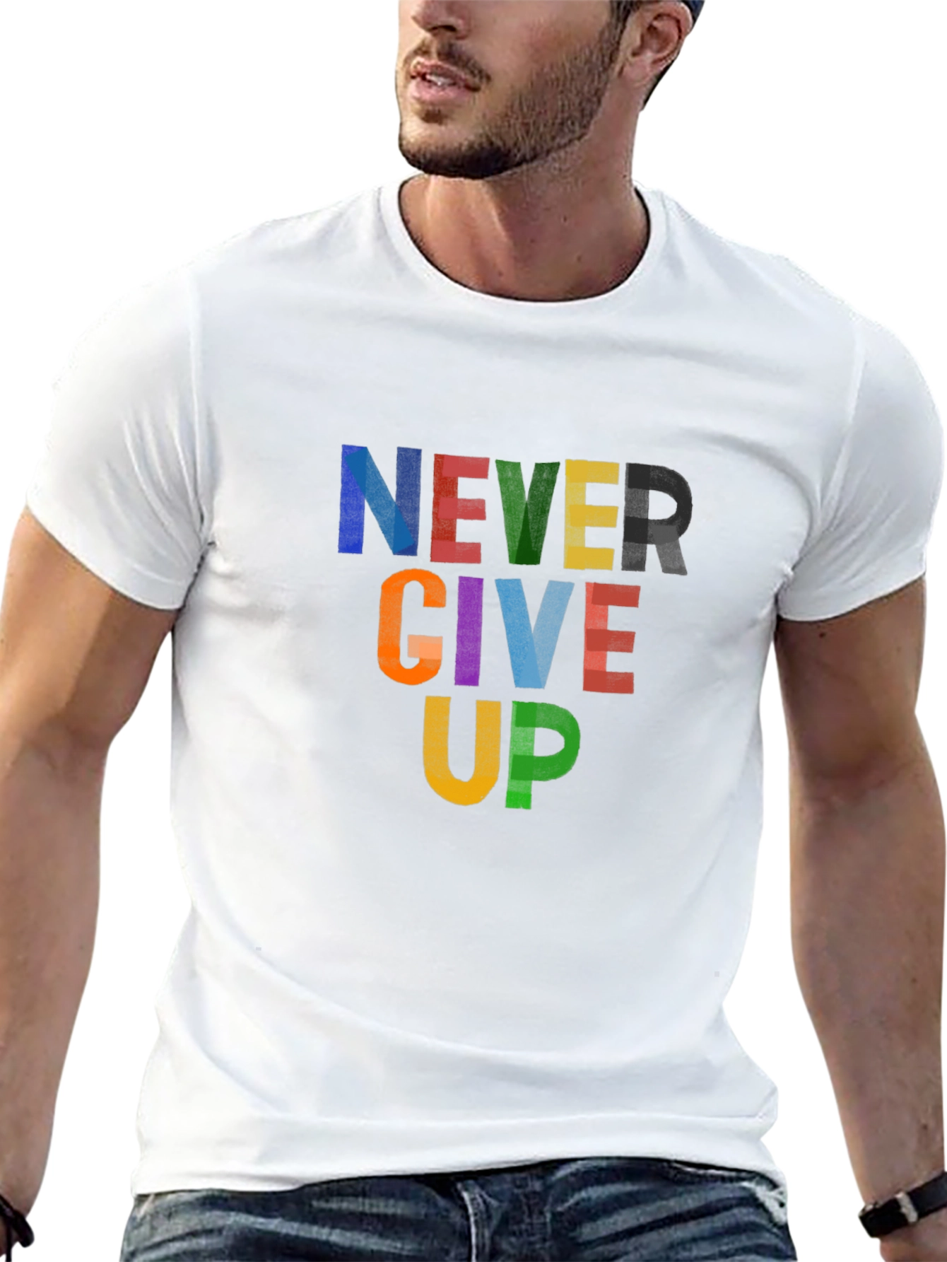 Never Give Up Graphic Tee