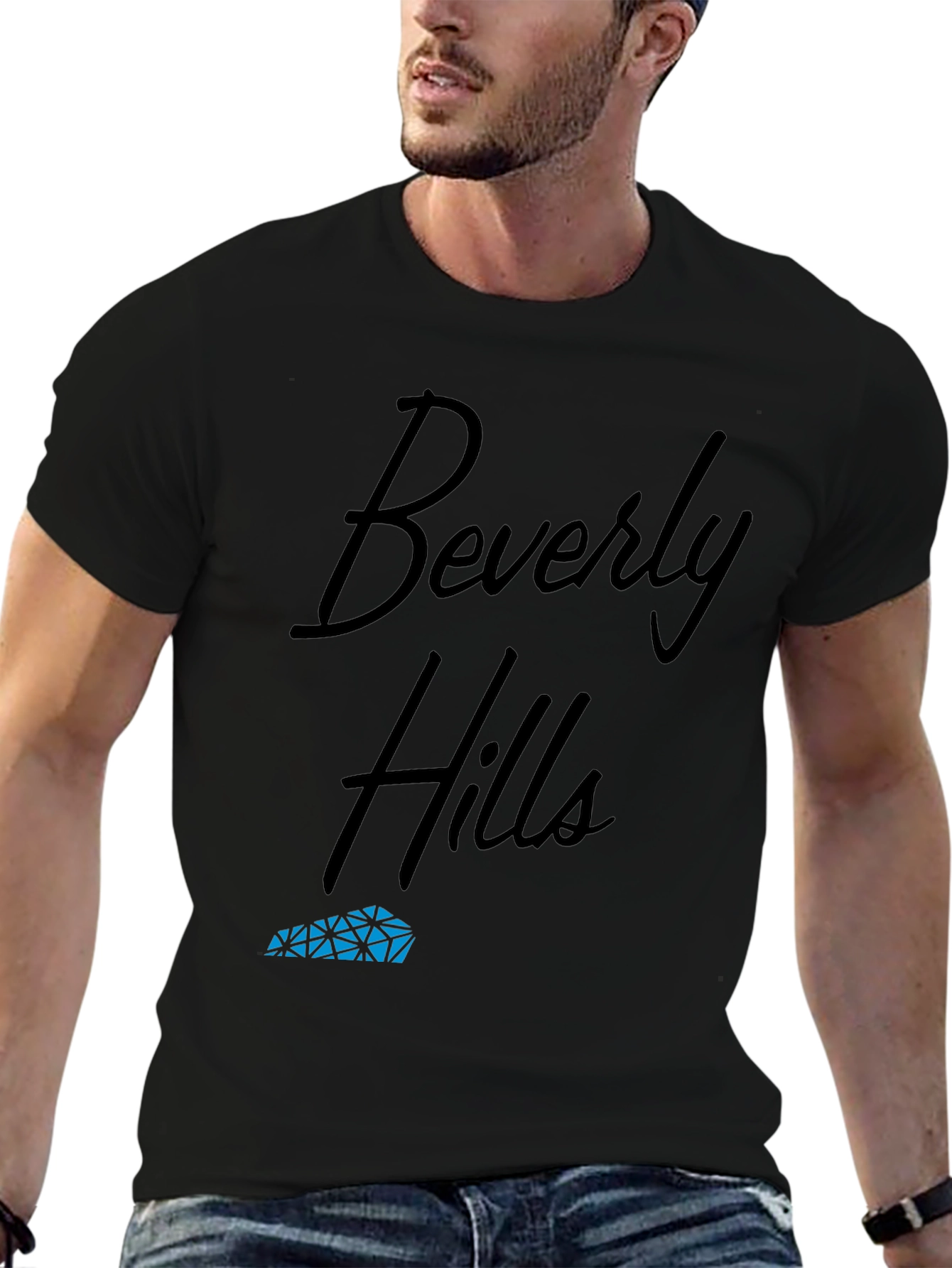 Beverly Hills Black Graphic Tee