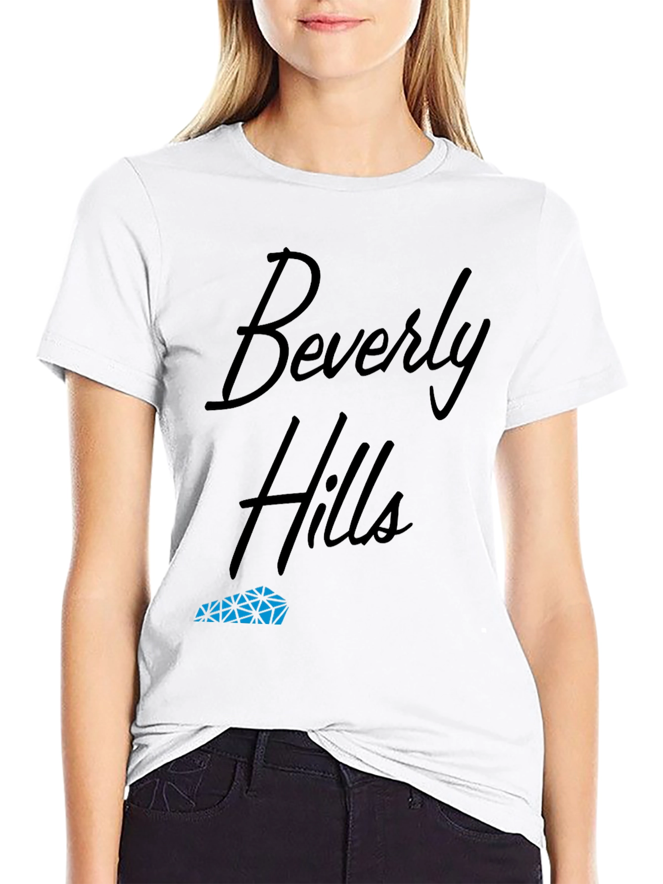 Beverly Hills Black Graphic Tee