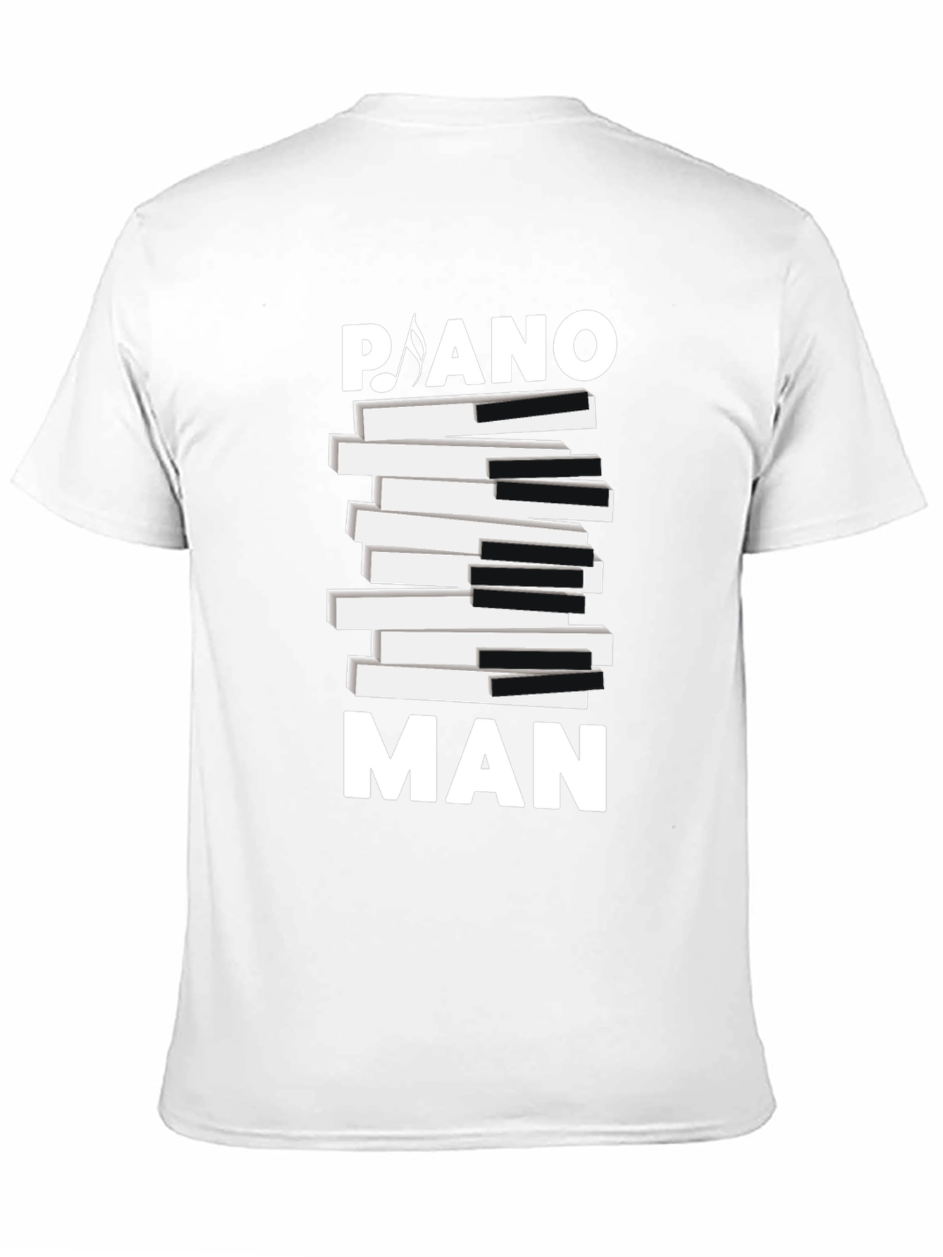 Piano Man Graphic Tee - Music Lover T-Shirt