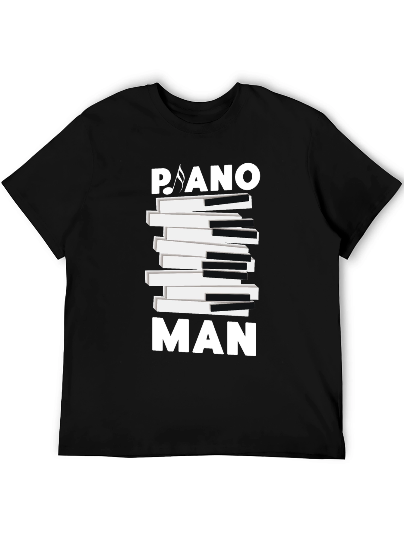 Piano Man Graphic Tee - Music Lover T-Shirt