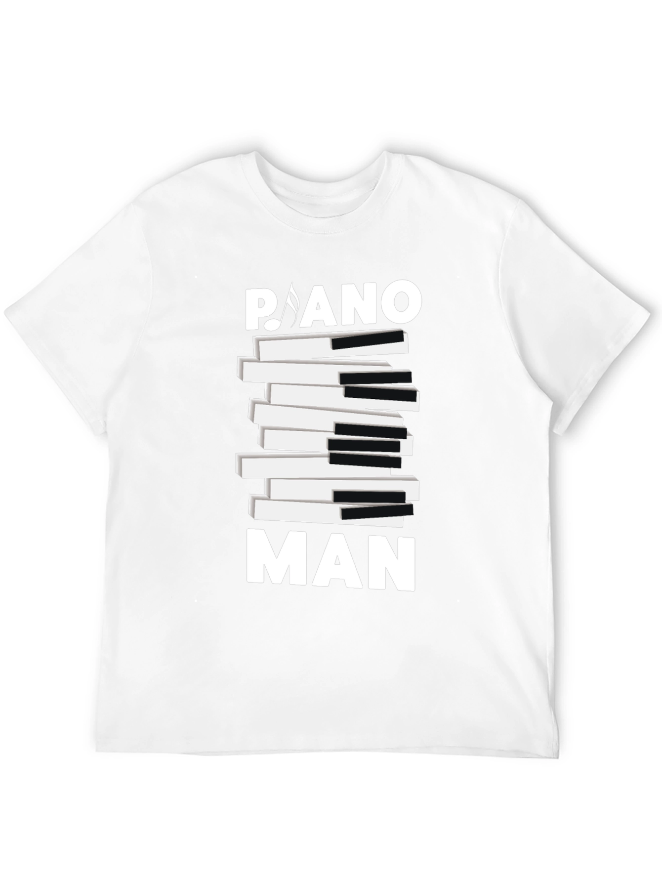 Piano Man Graphic Tee - Music Lover T-Shirt