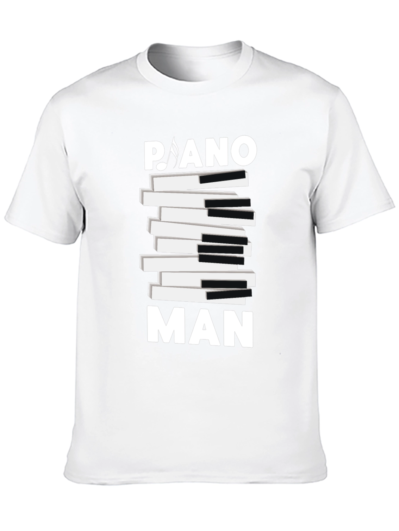 Piano Man Graphic Tee - Music Lover T-Shirt