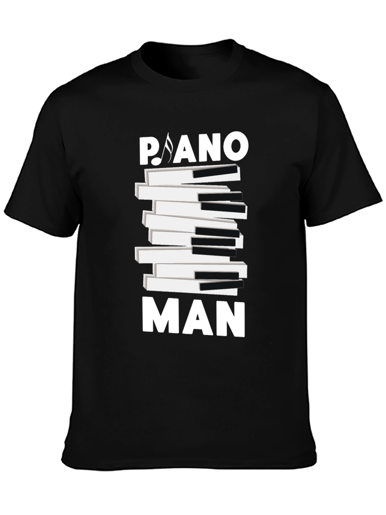 Piano Man Graphic Tee - Music Lover T-Shirt