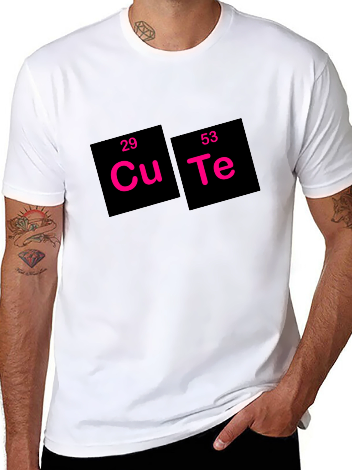 Cute Periodic Table Black T-Shirt - Funny Science Tee