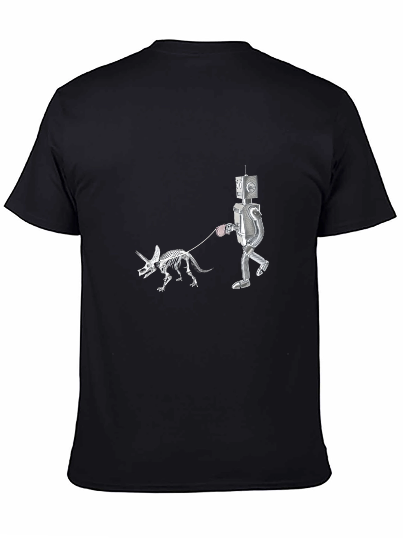 Robot Walking Dino Skeleton T-Shirt