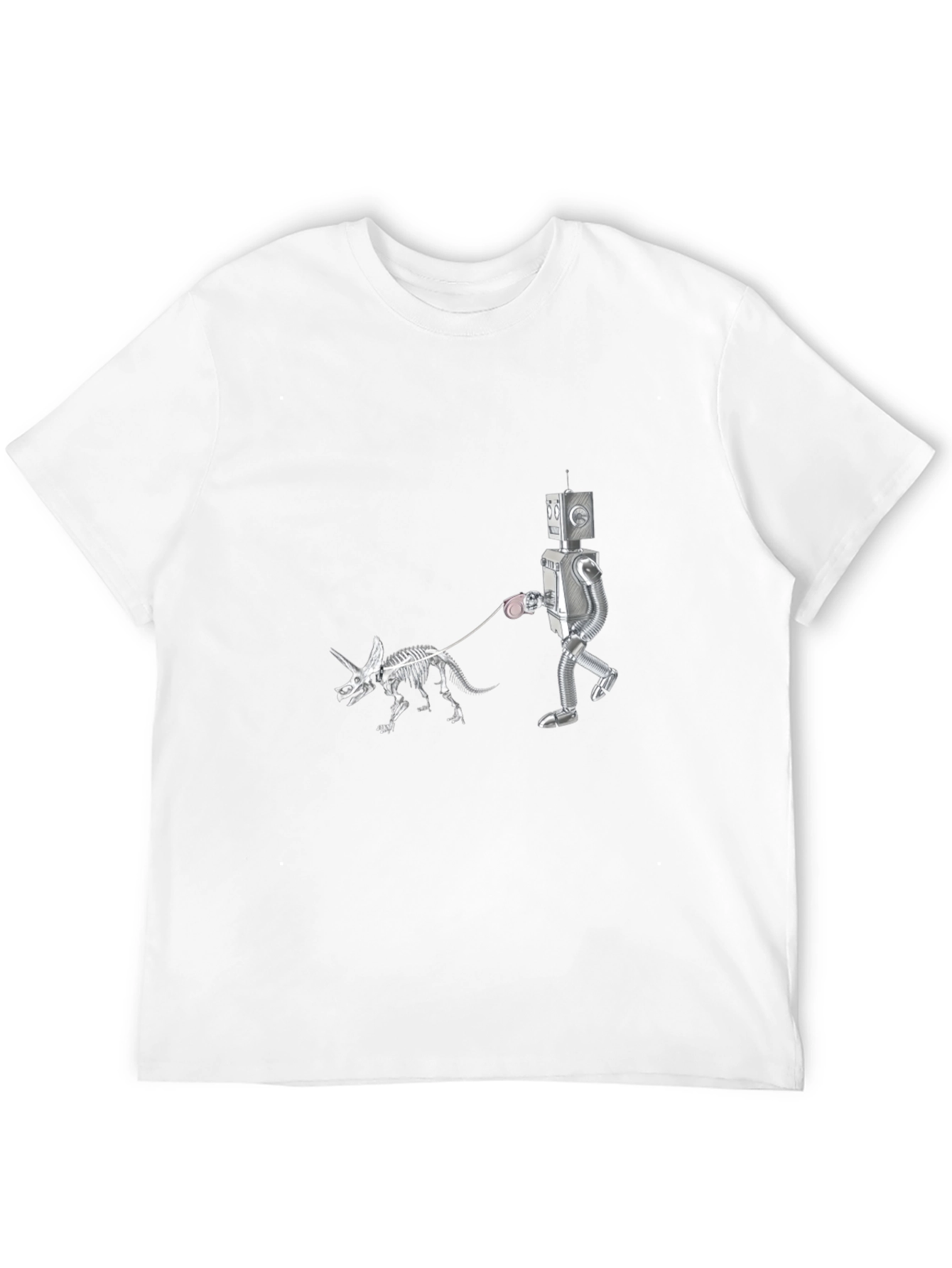 Robot Walking Dino Skeleton T-Shirt