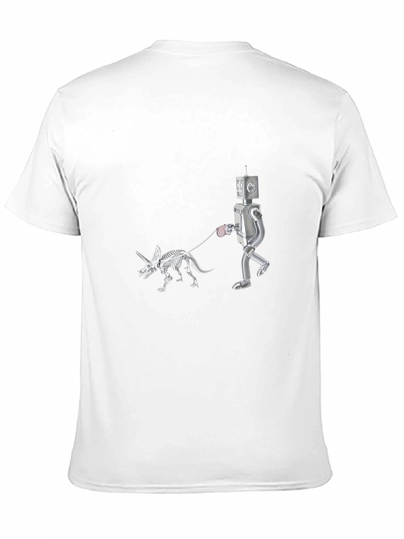 Robot Walking Dino Skeleton T-Shirt
