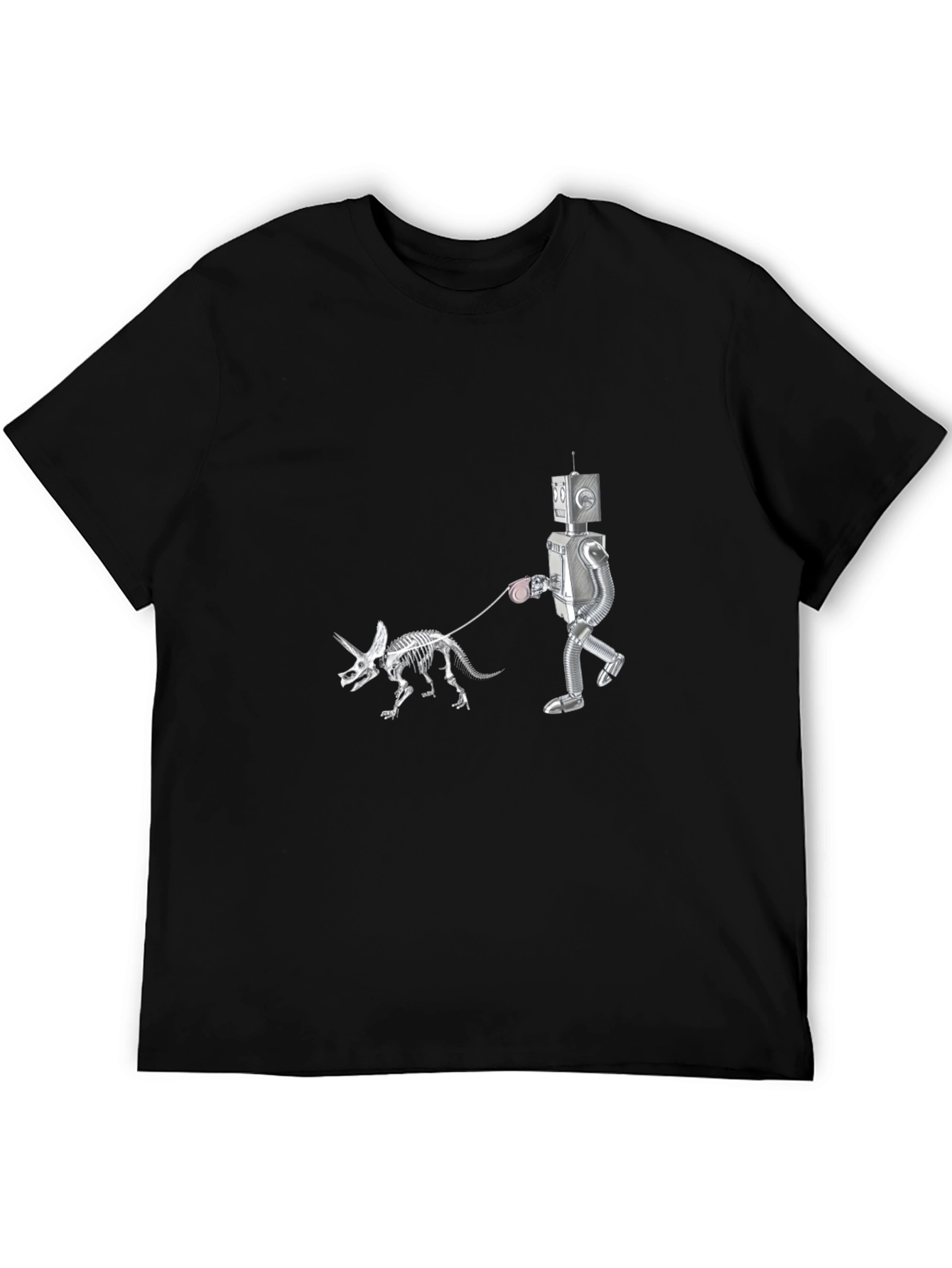 Robot Walking Dino Skeleton T-Shirt