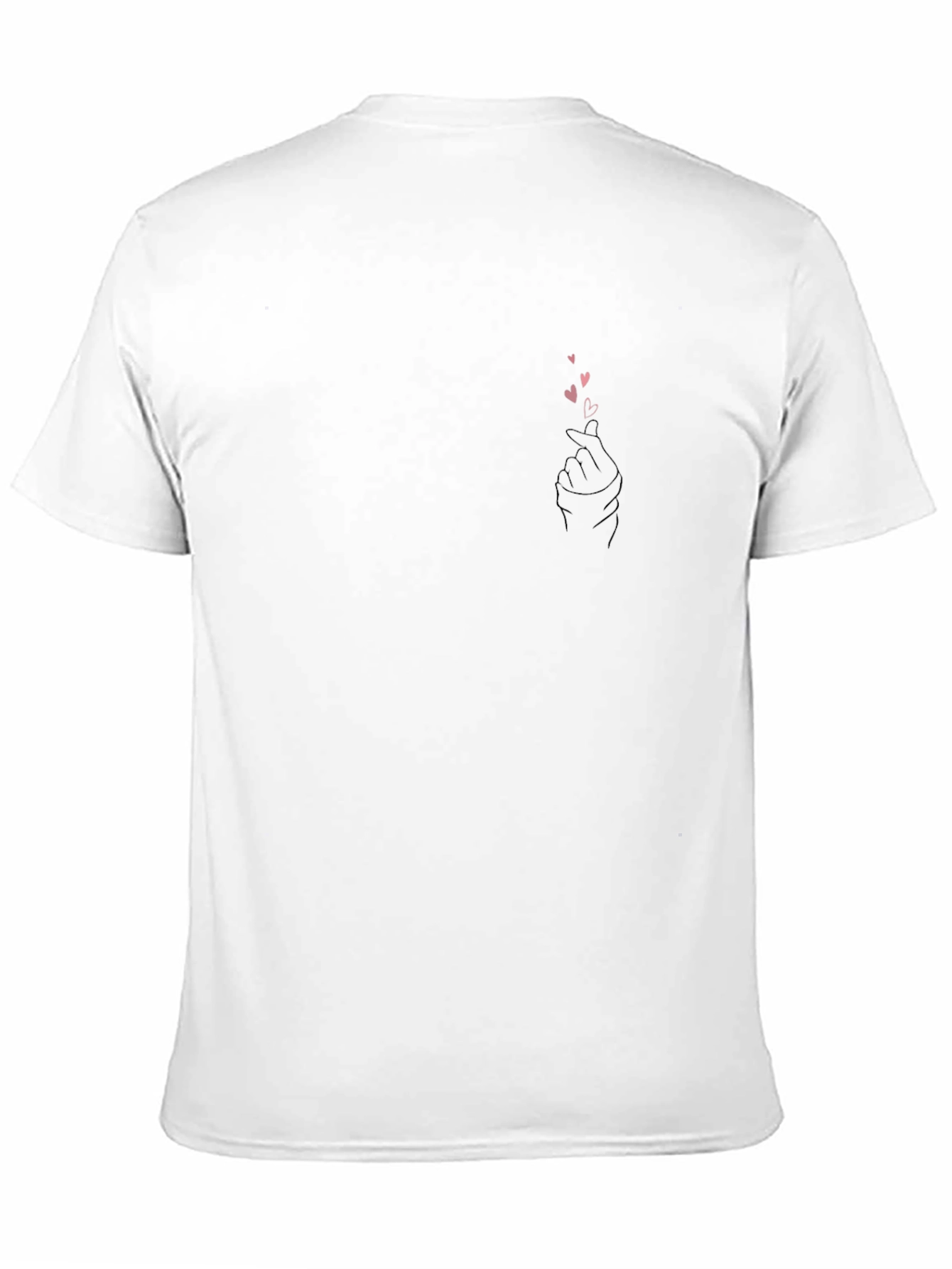 Black Graphic Tee - Love Sign Design