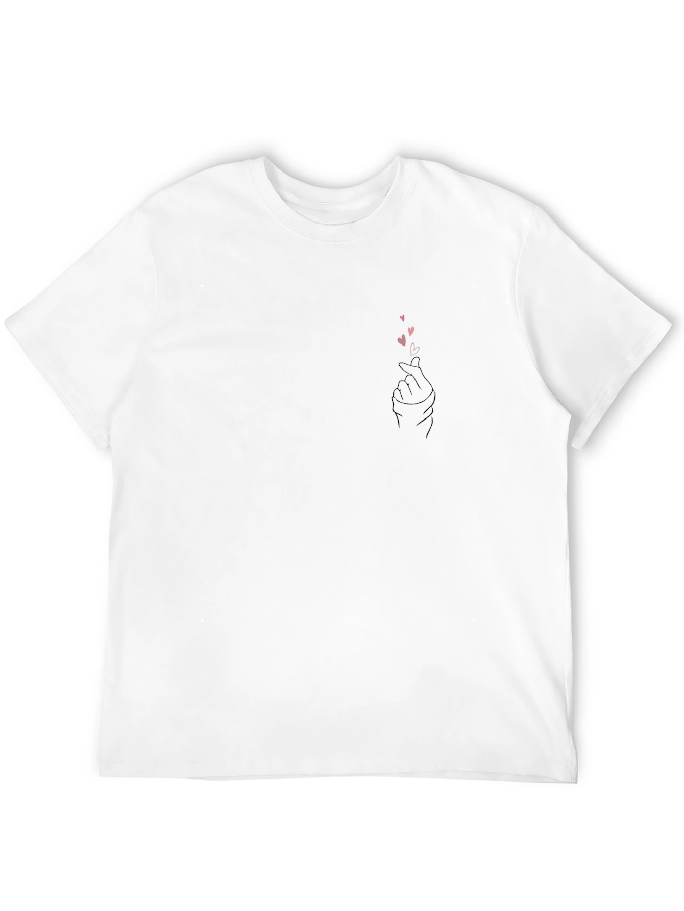 Black Graphic Tee - Love Sign Design