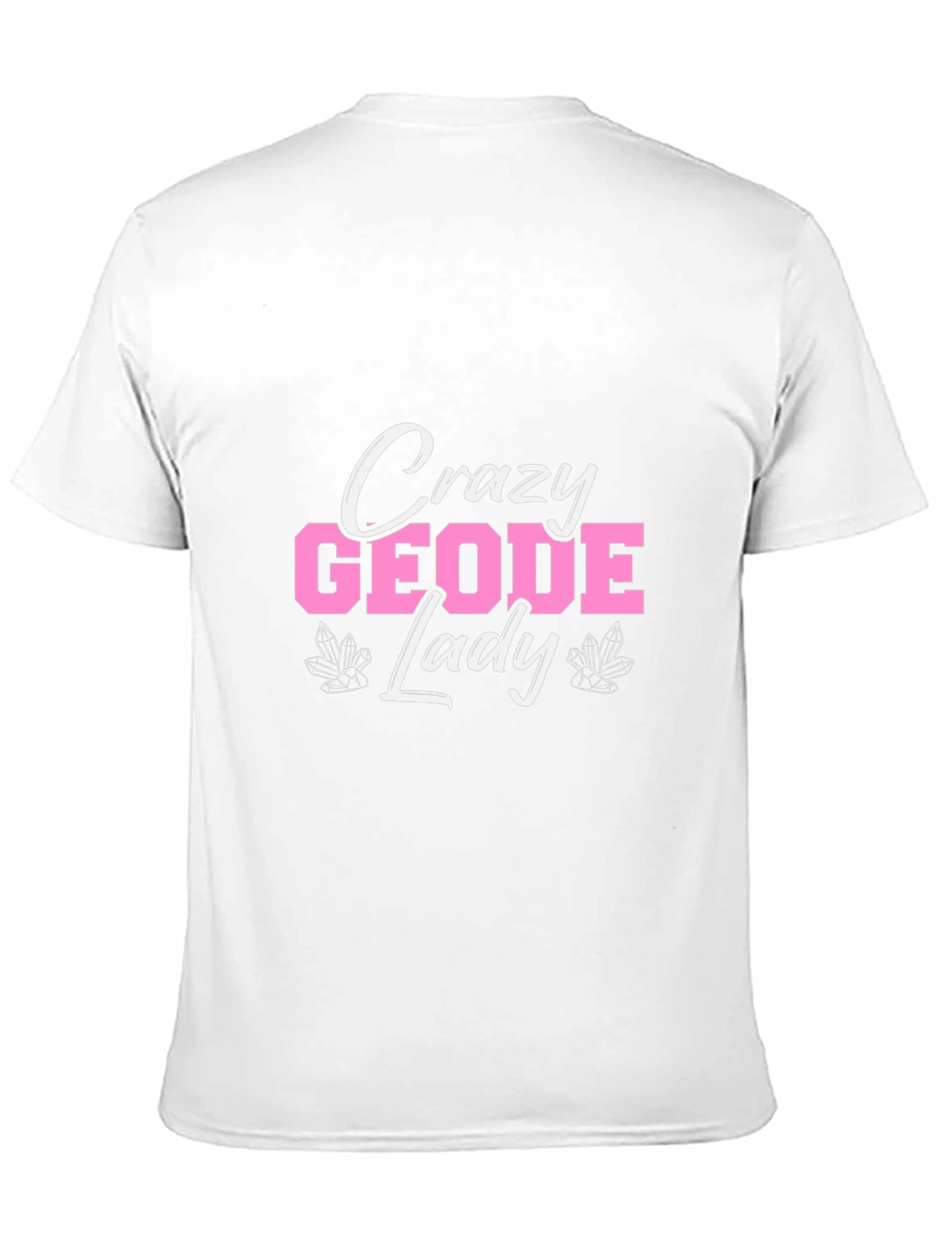 Crazy Geode Lady Graphic T-Shirt - Black