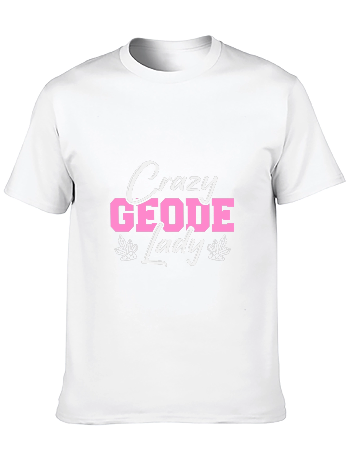Crazy Geode Lady Graphic T-Shirt - Black