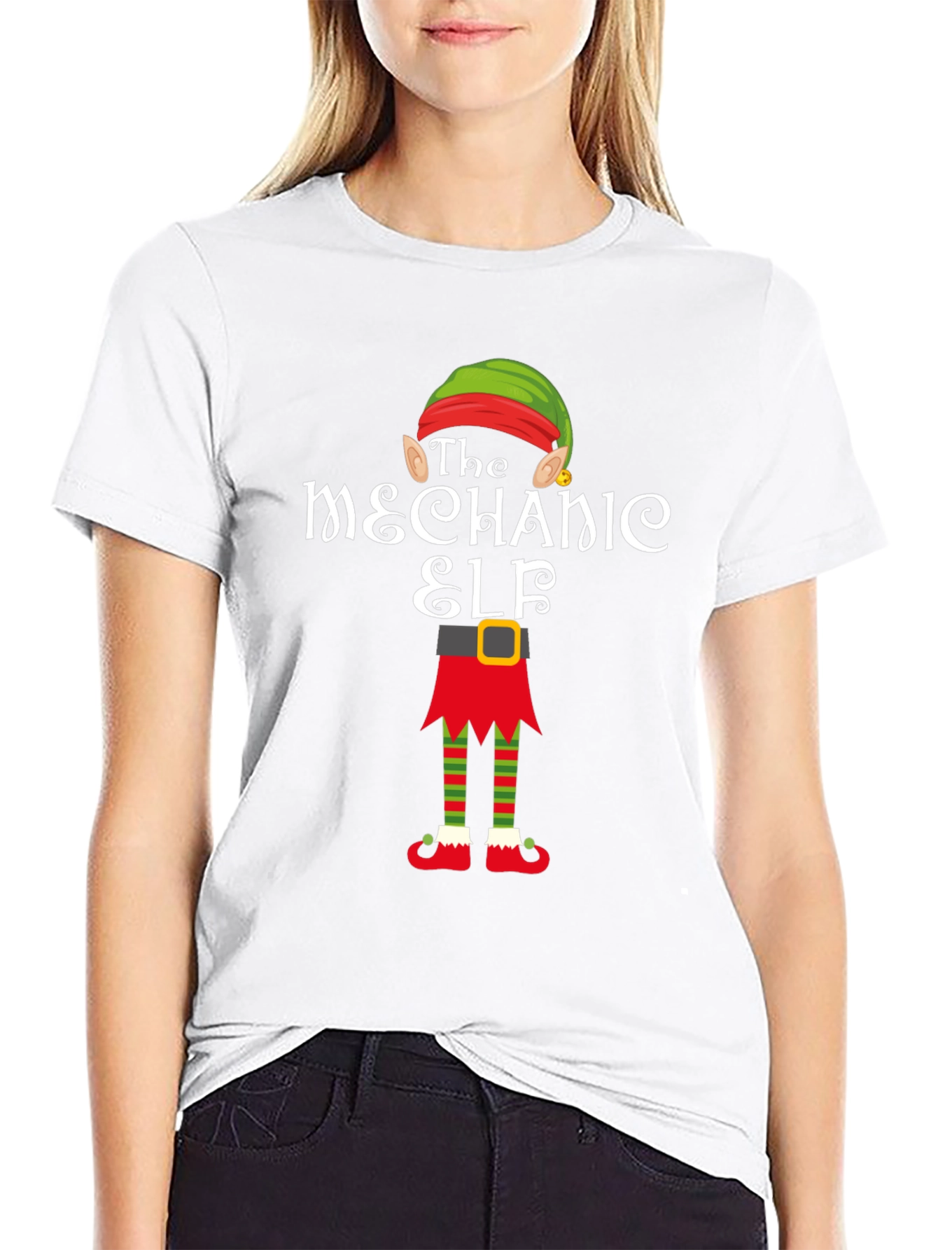 The Mechanic Elf T-Shirt - Holiday Humor
