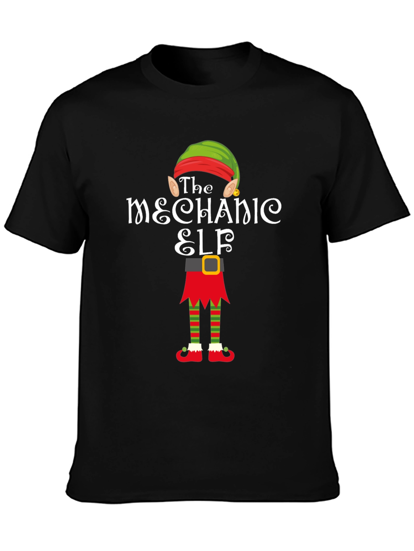 The Mechanic Elf T-Shirt - Holiday Humor