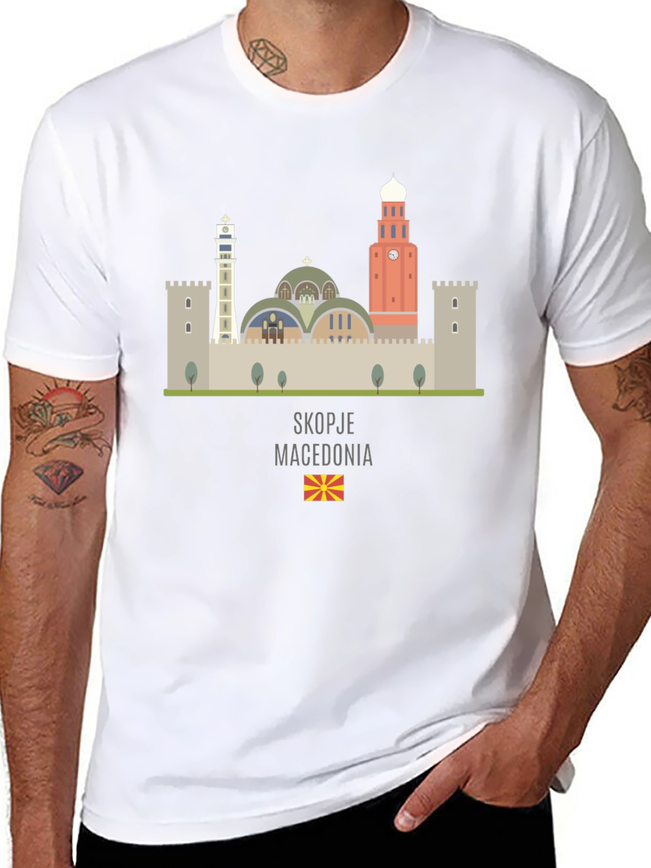 Skopje Macedonia Graphic T-Shirt