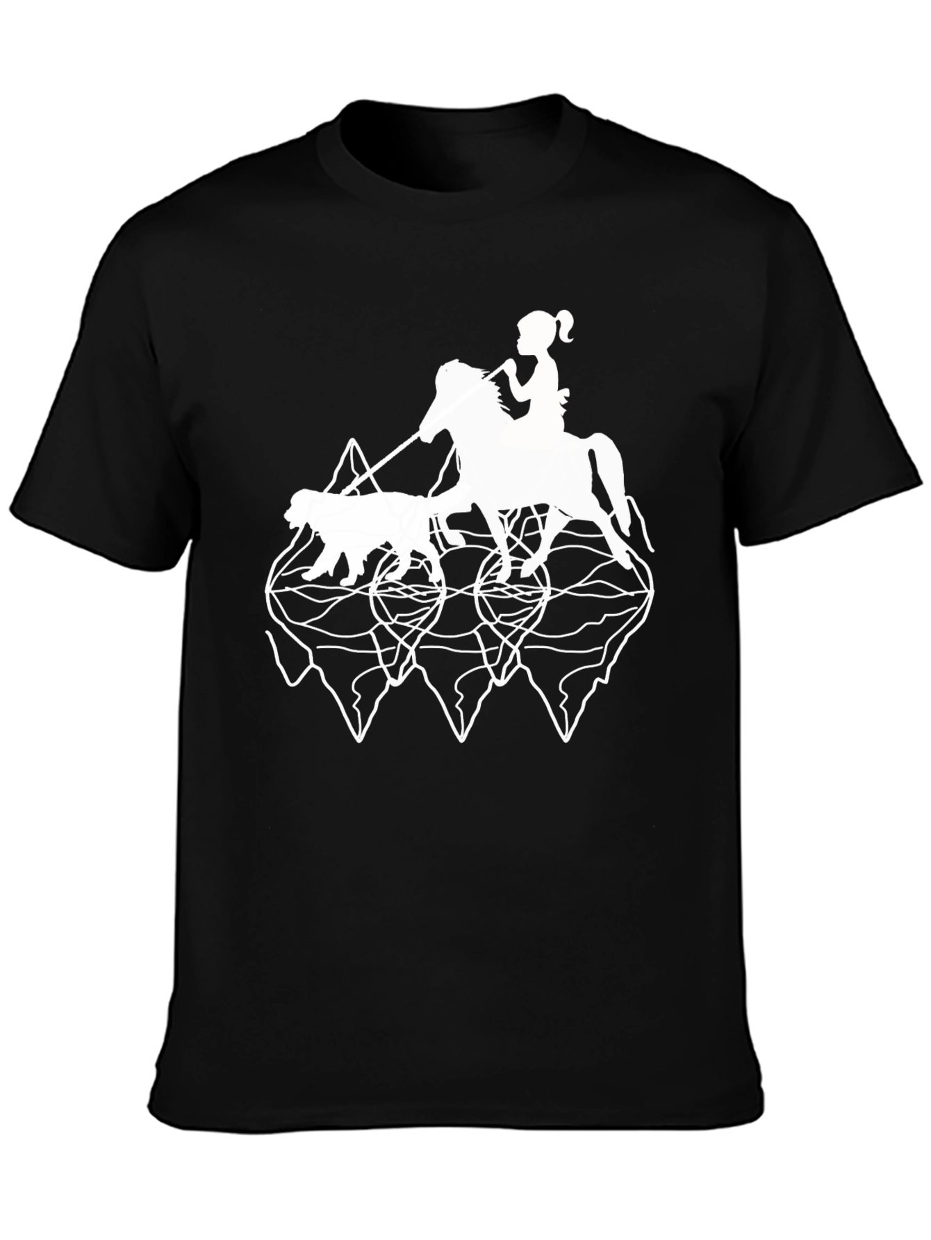 Horse & Dog Graphic T-Shirt