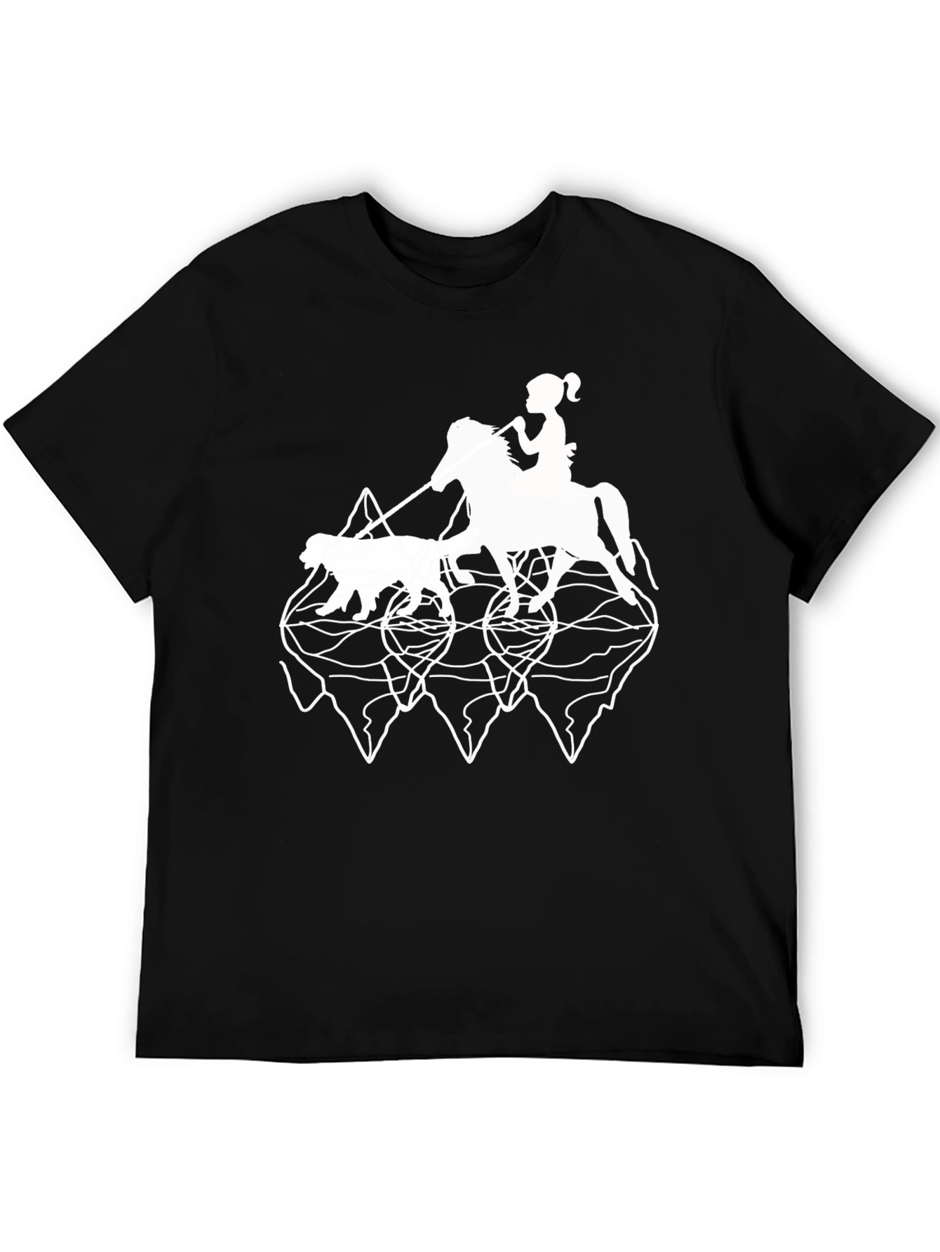 Horse & Dog Graphic T-Shirt
