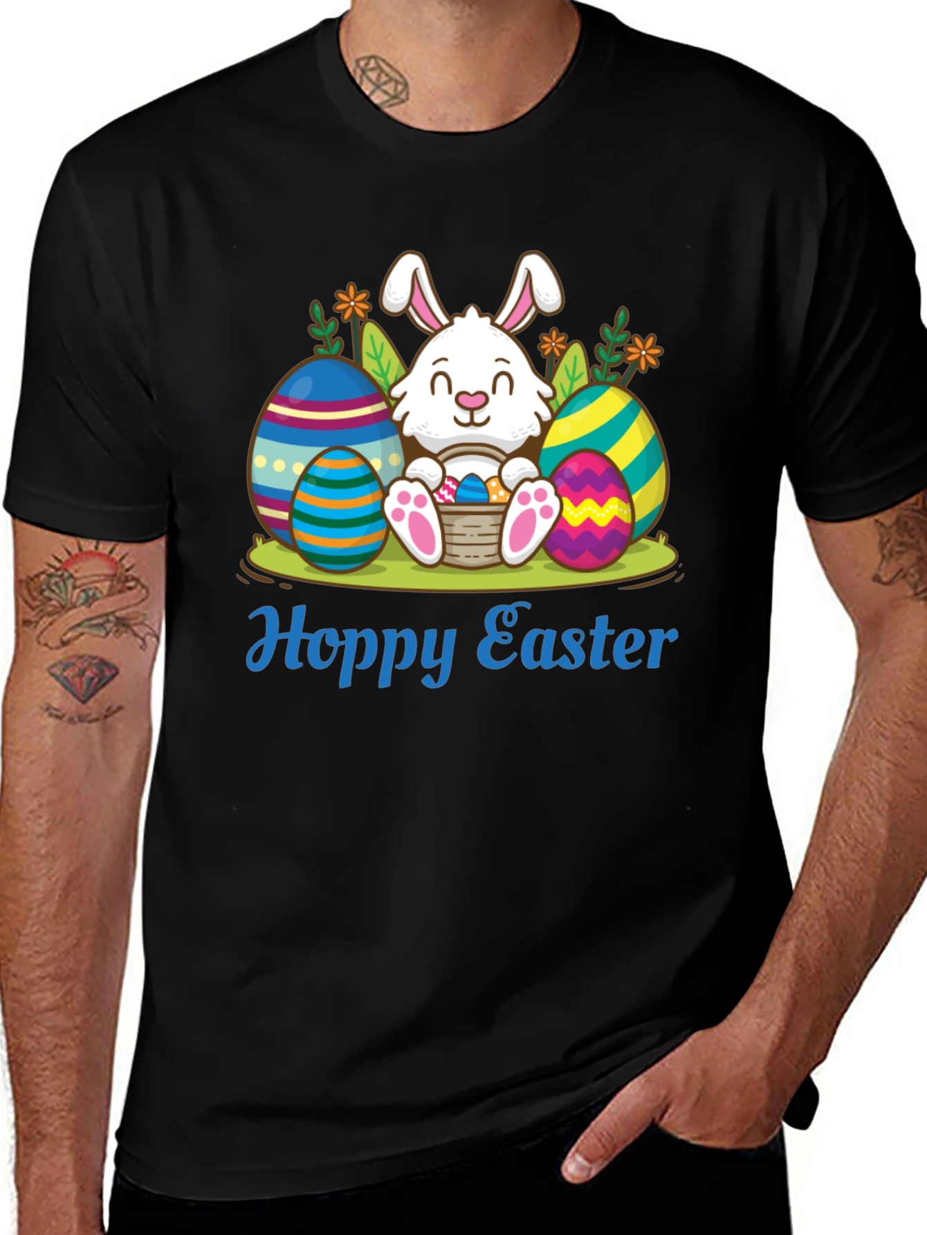 Hoppy Easter Bunny T-Shirt - Cute Holiday Tee