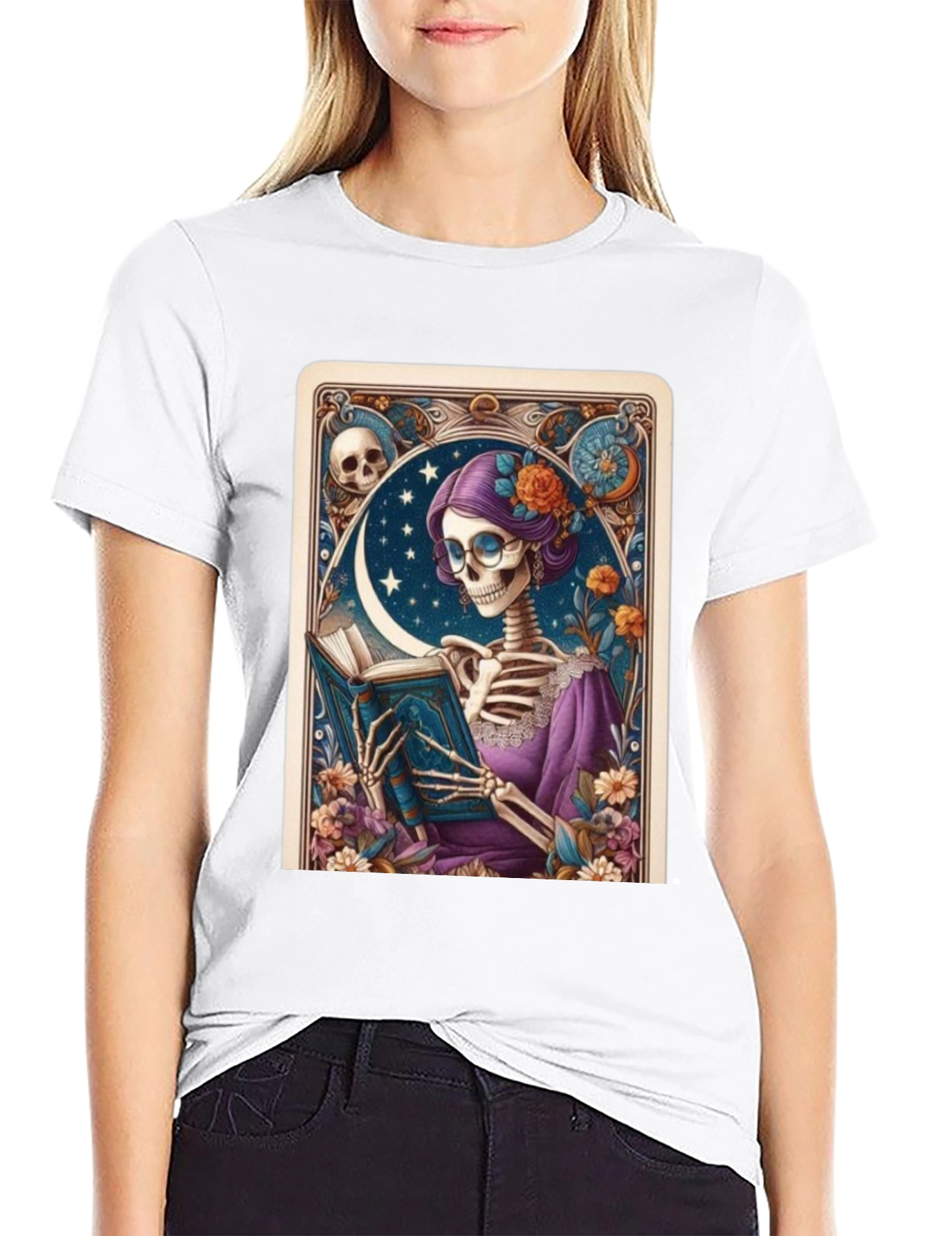 Skeleton Reader Graphic Tee